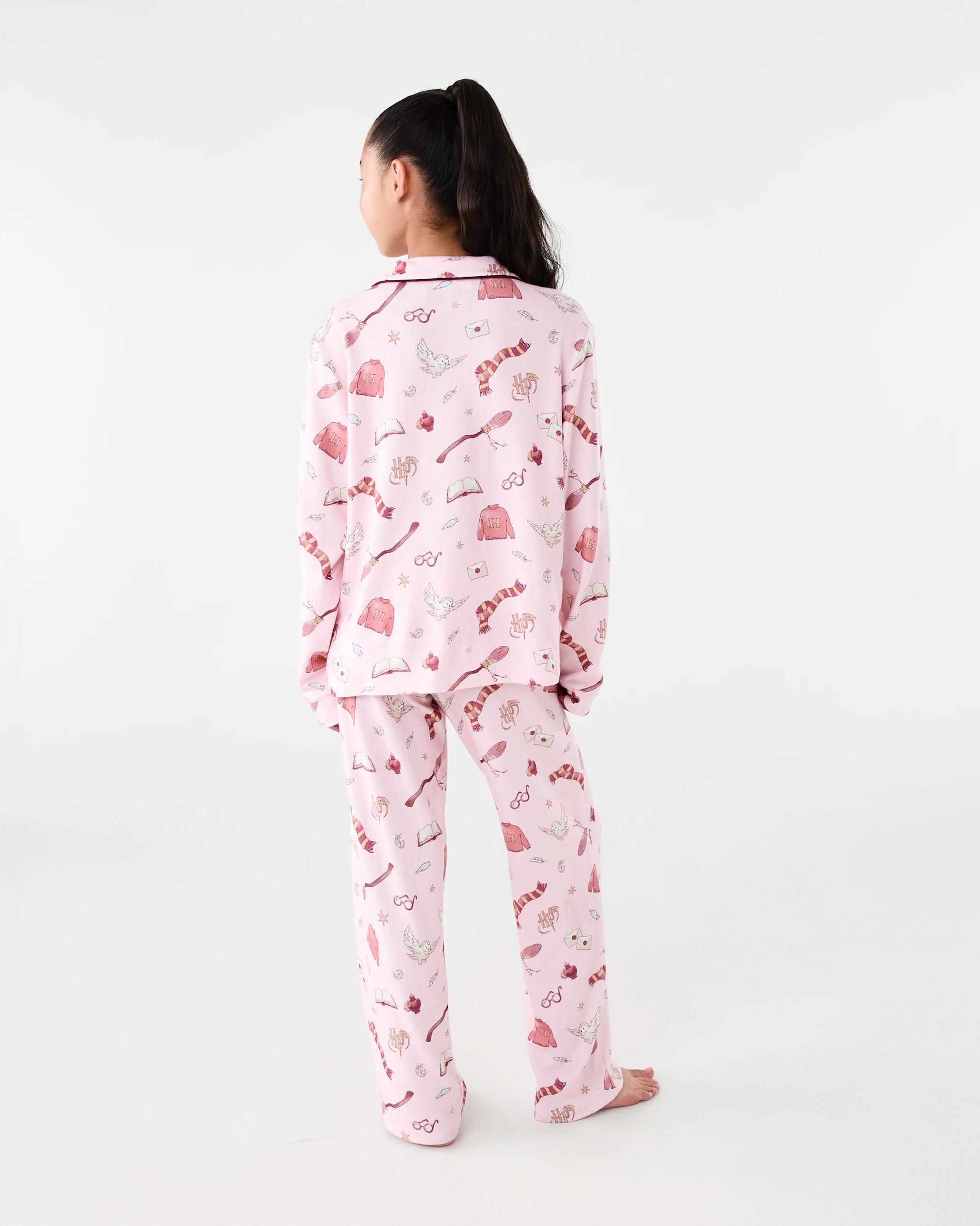 2 Harry Potter License Button Down Pyjama Set Pnk Hp, 2 of 7