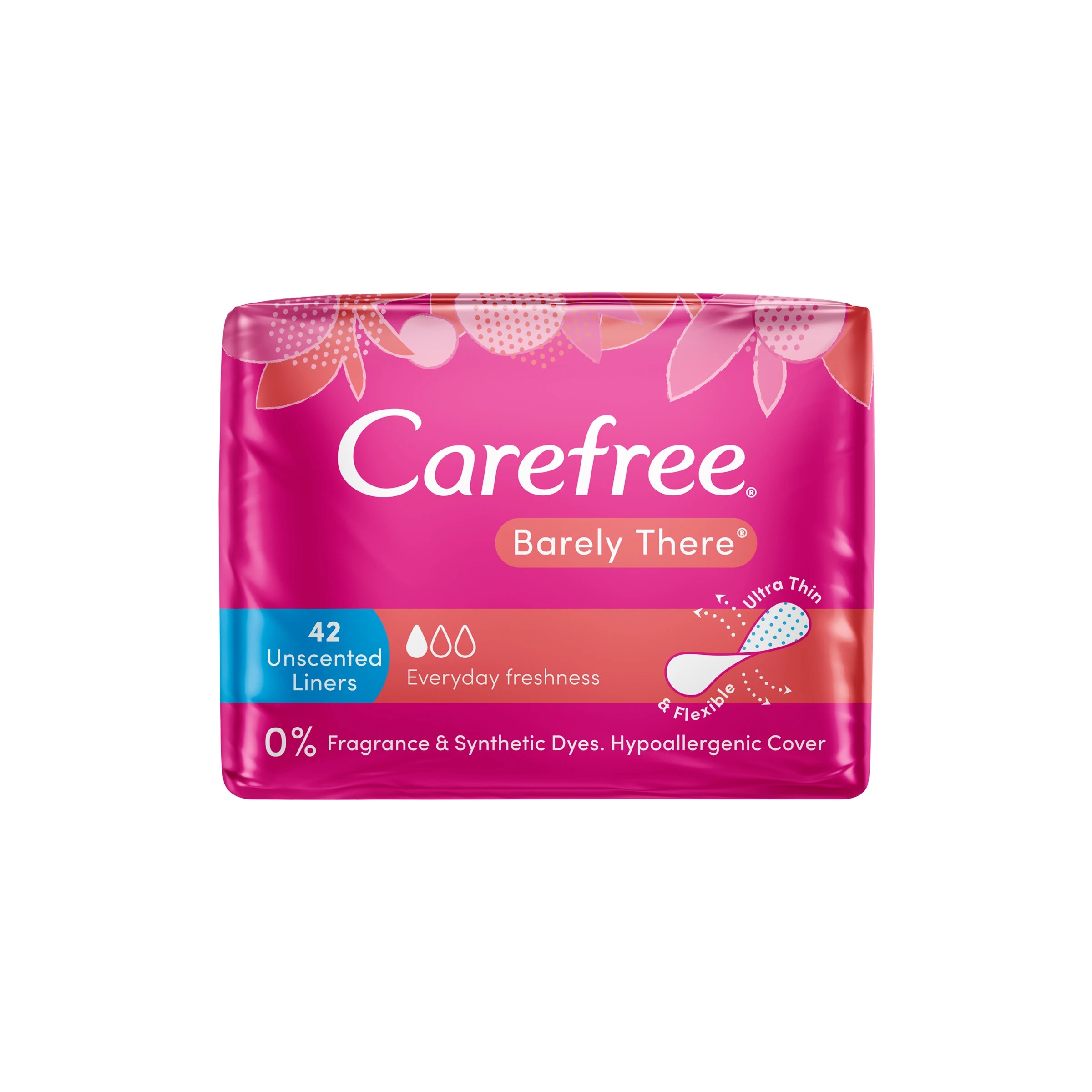2 Carefree 42 Pack Barely There Unscented Panty Liners, 2 of 6