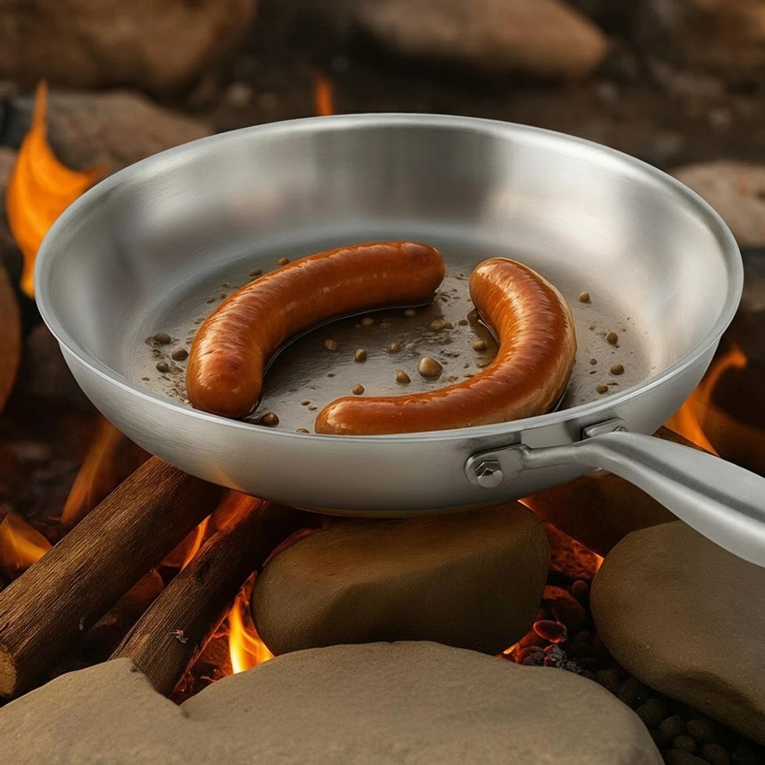 7 5-star Chef Frying Pan Stainless Steel Uncoated Twin Frypan Set 25/30cm - Silver, 7 of 7