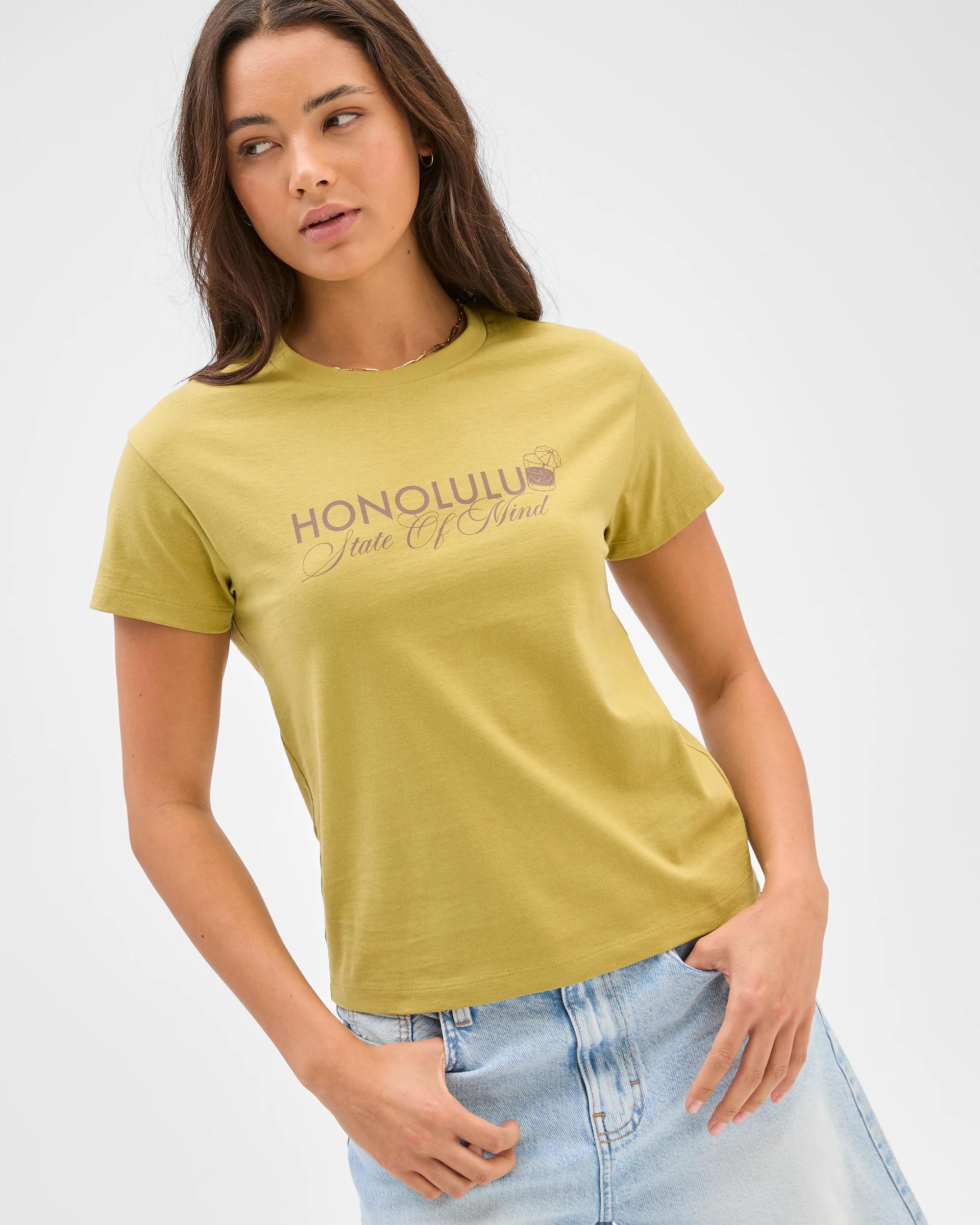 1 Lily Loves Australian Cotton Slim Fit Basic T-Shirt HONOLULU, 1 of 6