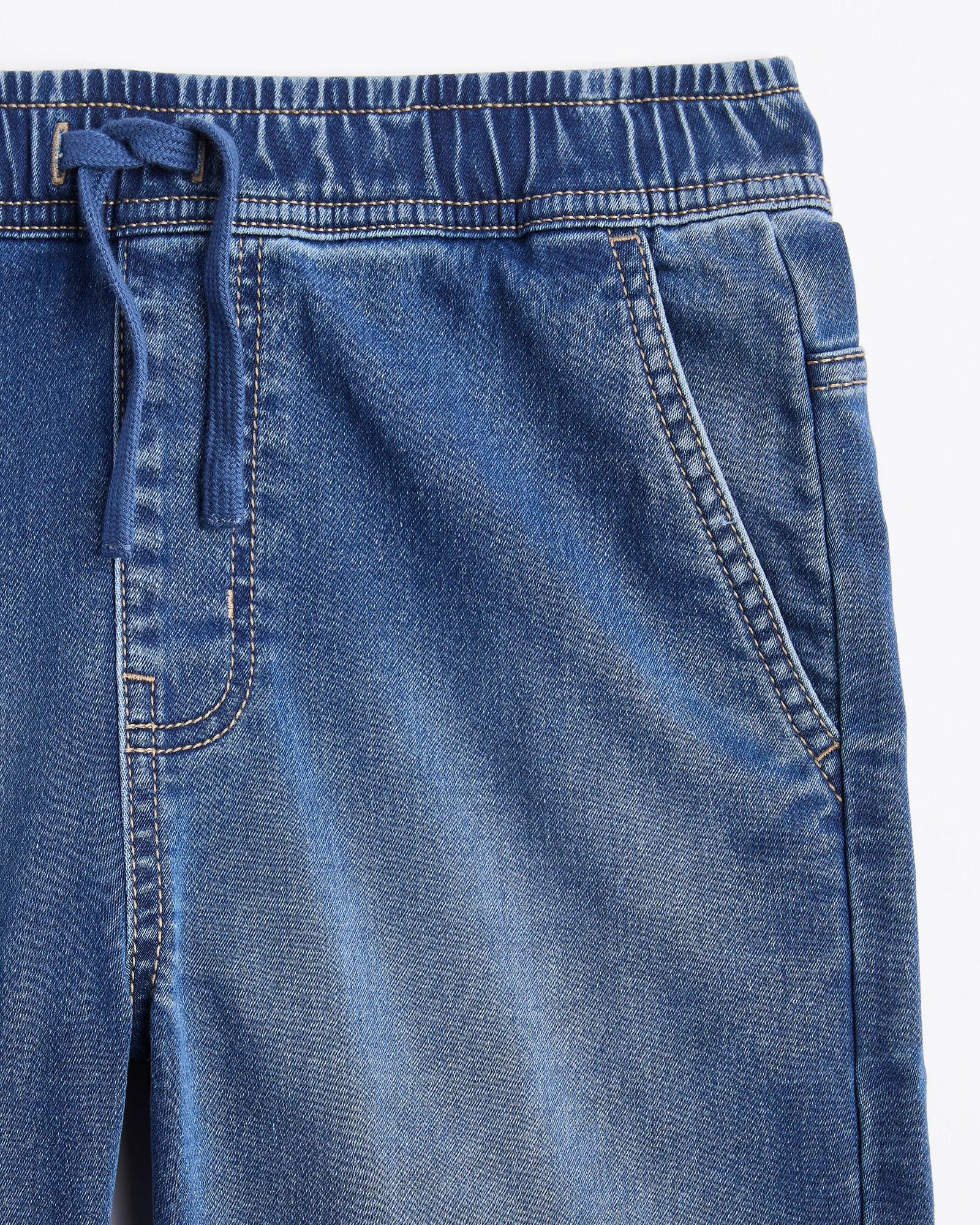 2 Target Pull On Denim Shorts MID WASH, 2 of 3