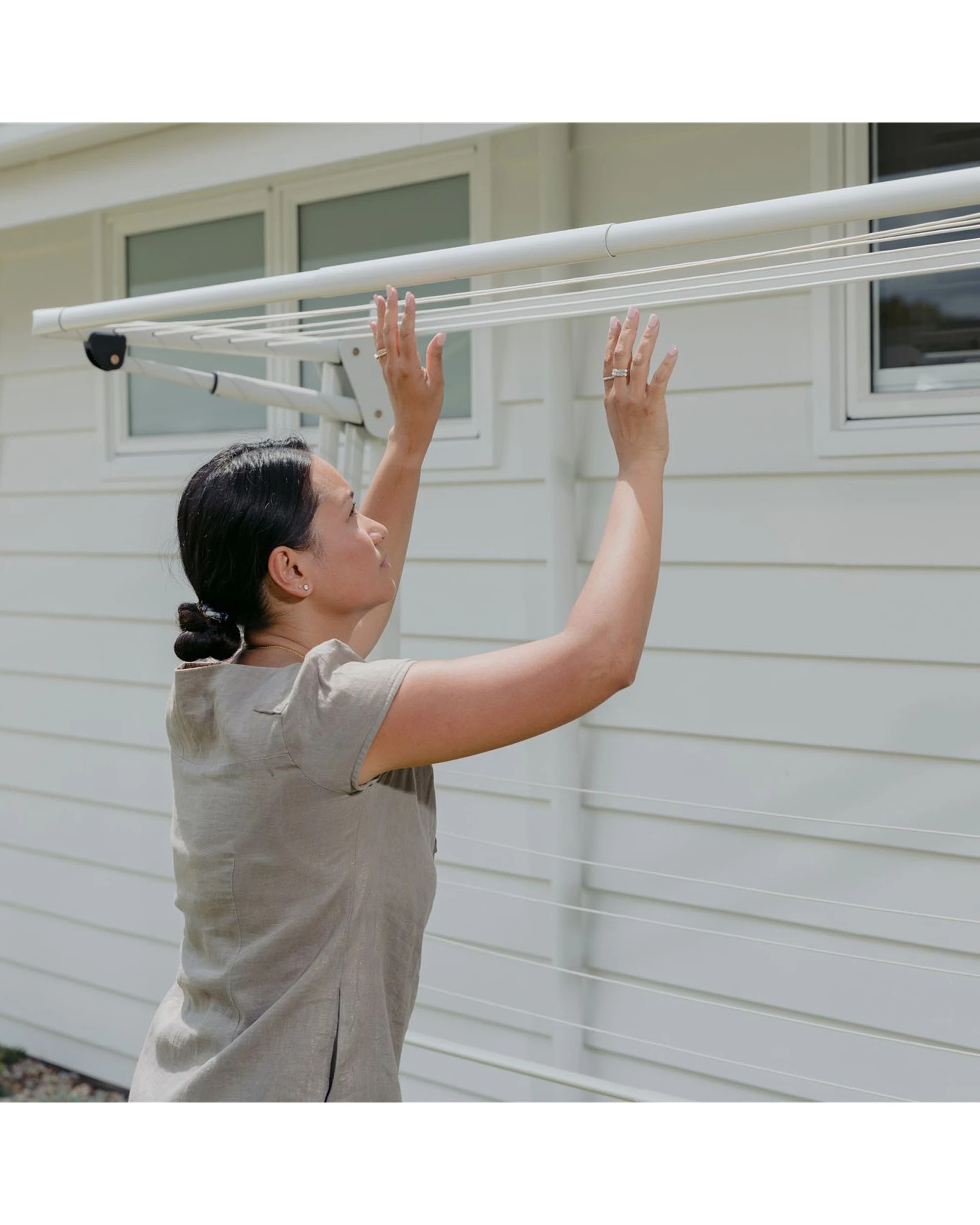 5 Hills Double Folding Frame 26m Drying Space Clothesline - Grey, 5 of 5