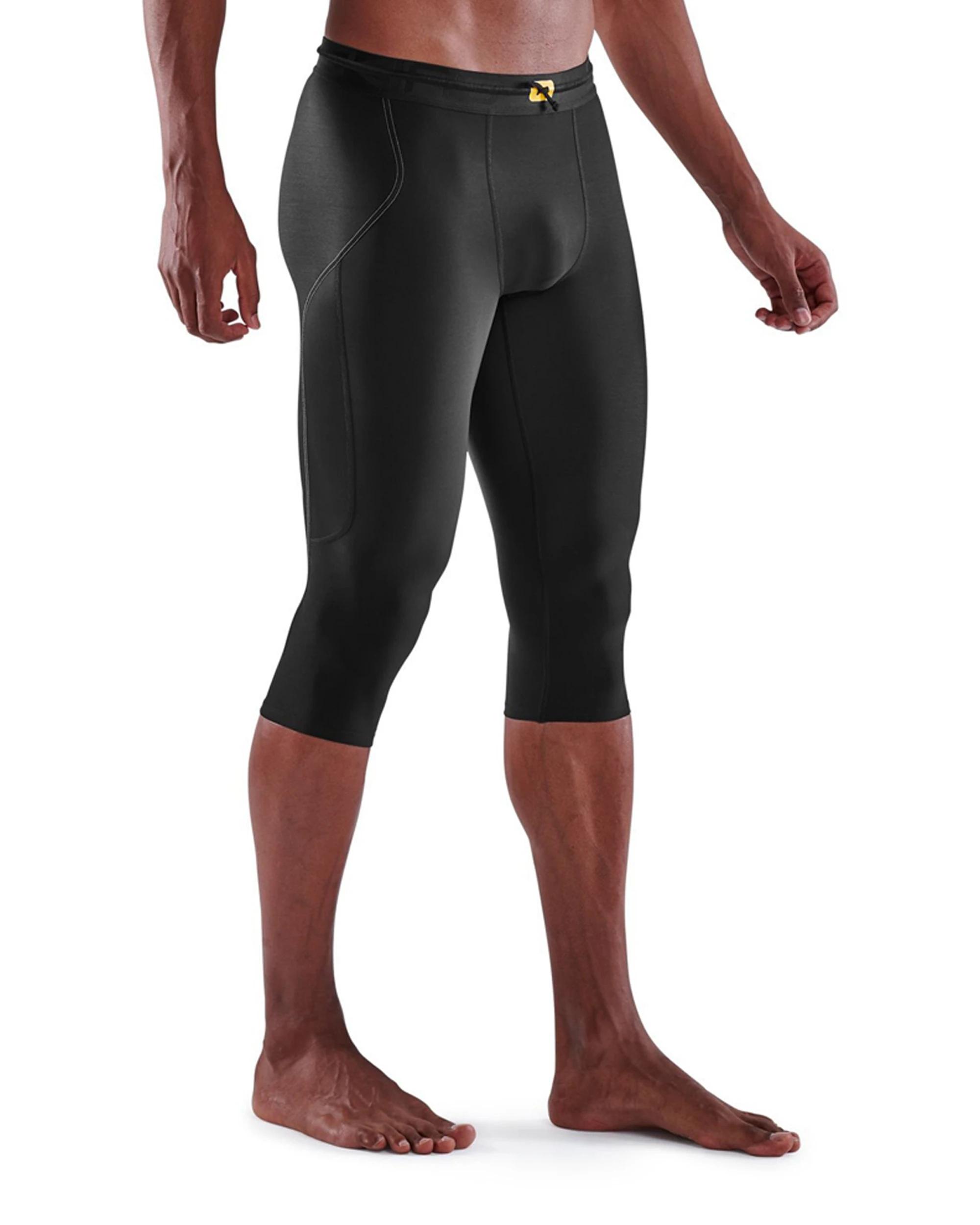 1 SKINS Compression Men's Series-3 Active 3/4 Tight Thermal BLACK, 1 of 4