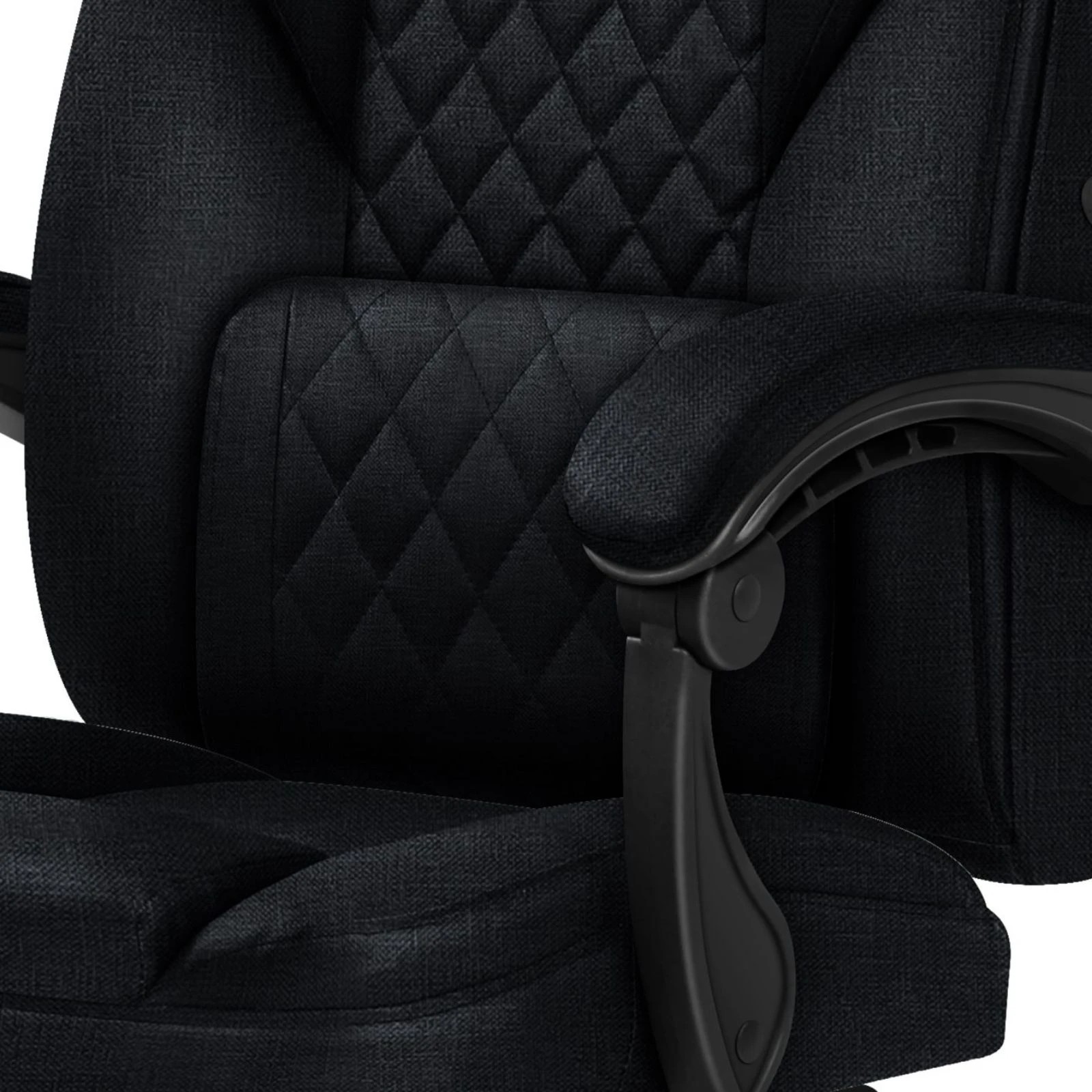 6 Alfordson Massage Office Chair Executive Recliner Gaming Computer Fabric Seat - Black, 6 of 10