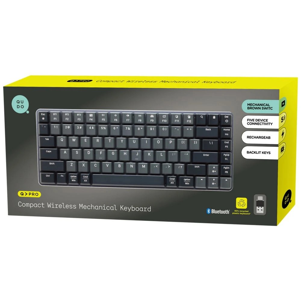 4 Qudo Wireless Compact Mechanical Keyboard, 4 of 5