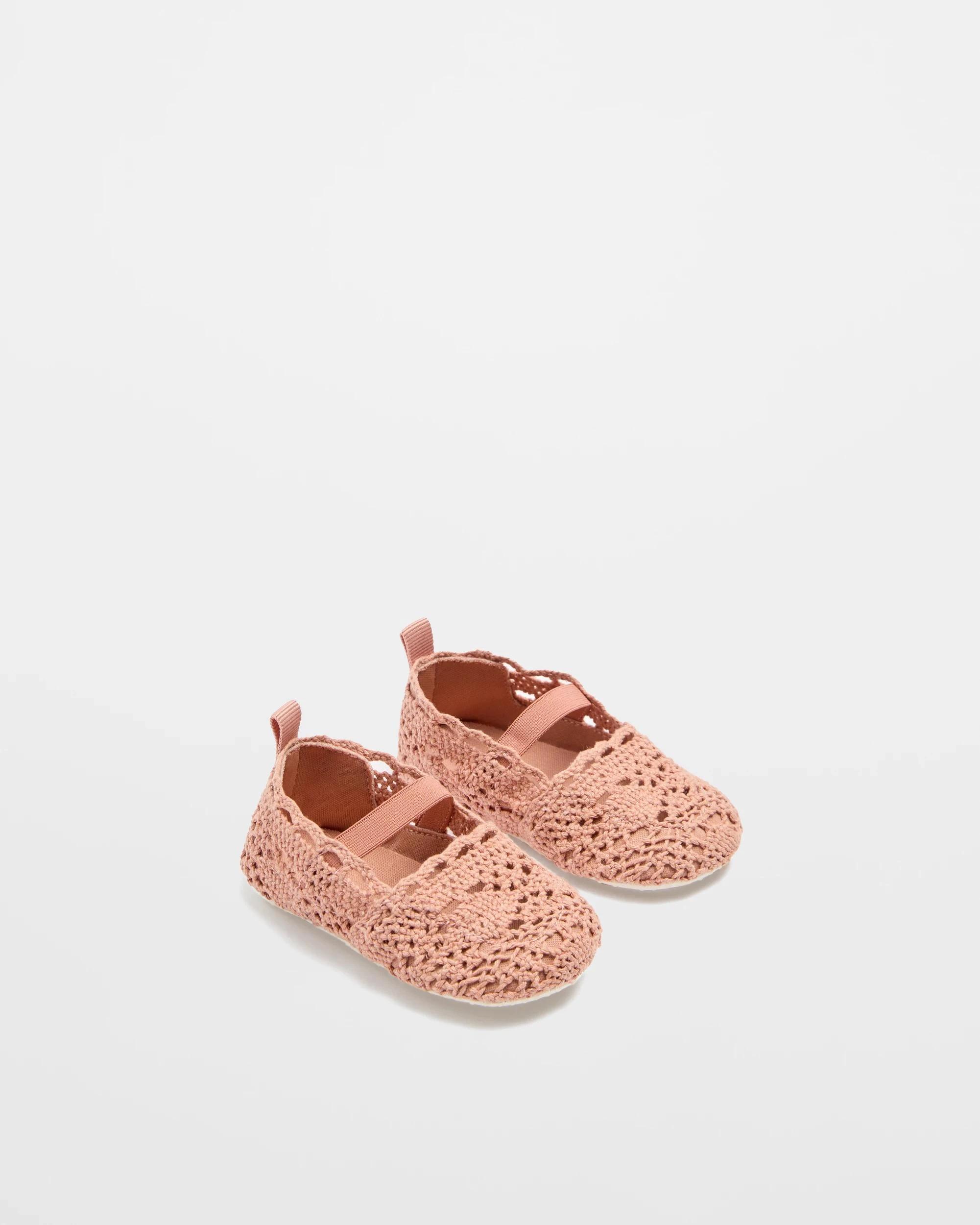 3 Target Baby Girls Pre-Walker Crochet Ballet Flat PINK, 3 of 3