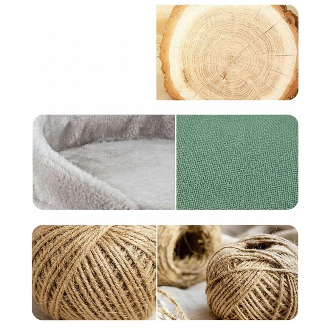 4 i.Pet Cat Tree 135cm Tower Scratching Post Scratcher Wood Condo House Toys - Grey, 4 of 5