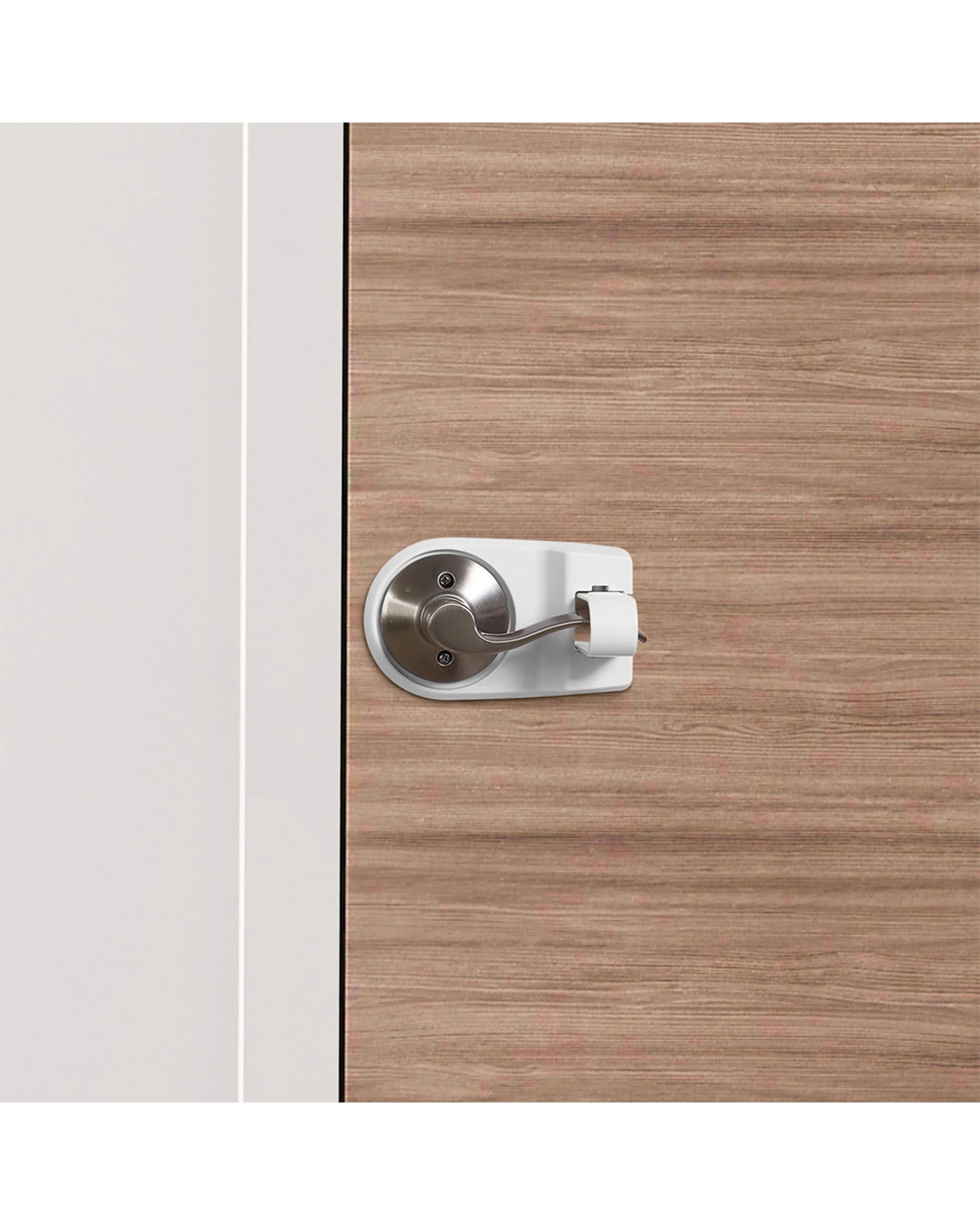 4 Dreambaby 2PK Baby Safety Lever Door Lock For Round Base Handles Childproof - Multi, 4 of 4