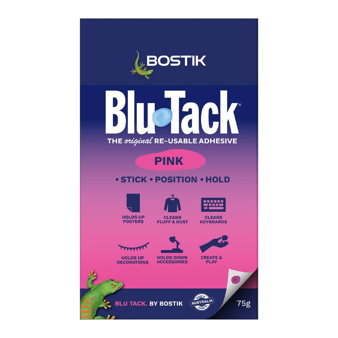 1 Bostik Blu Tack Pink 75g, 1 of 1