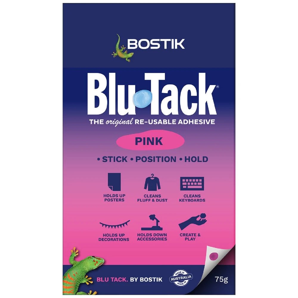 1 Bostik Blu Tack Pink 75g, 1 of 1