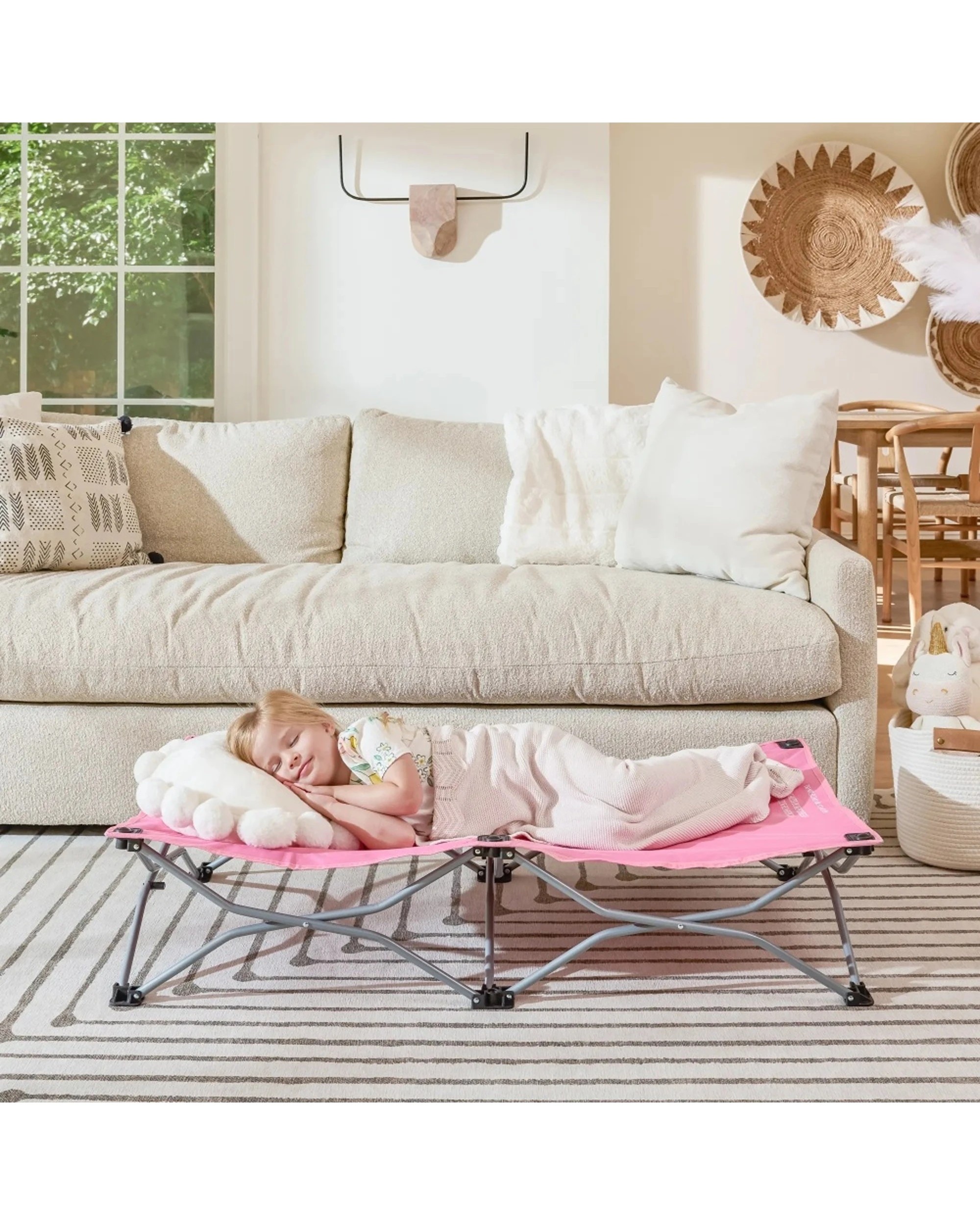 6 Regalo Baby Toddler Travel Bed Portable Foldable Portable Design - Pink, 6 of 7