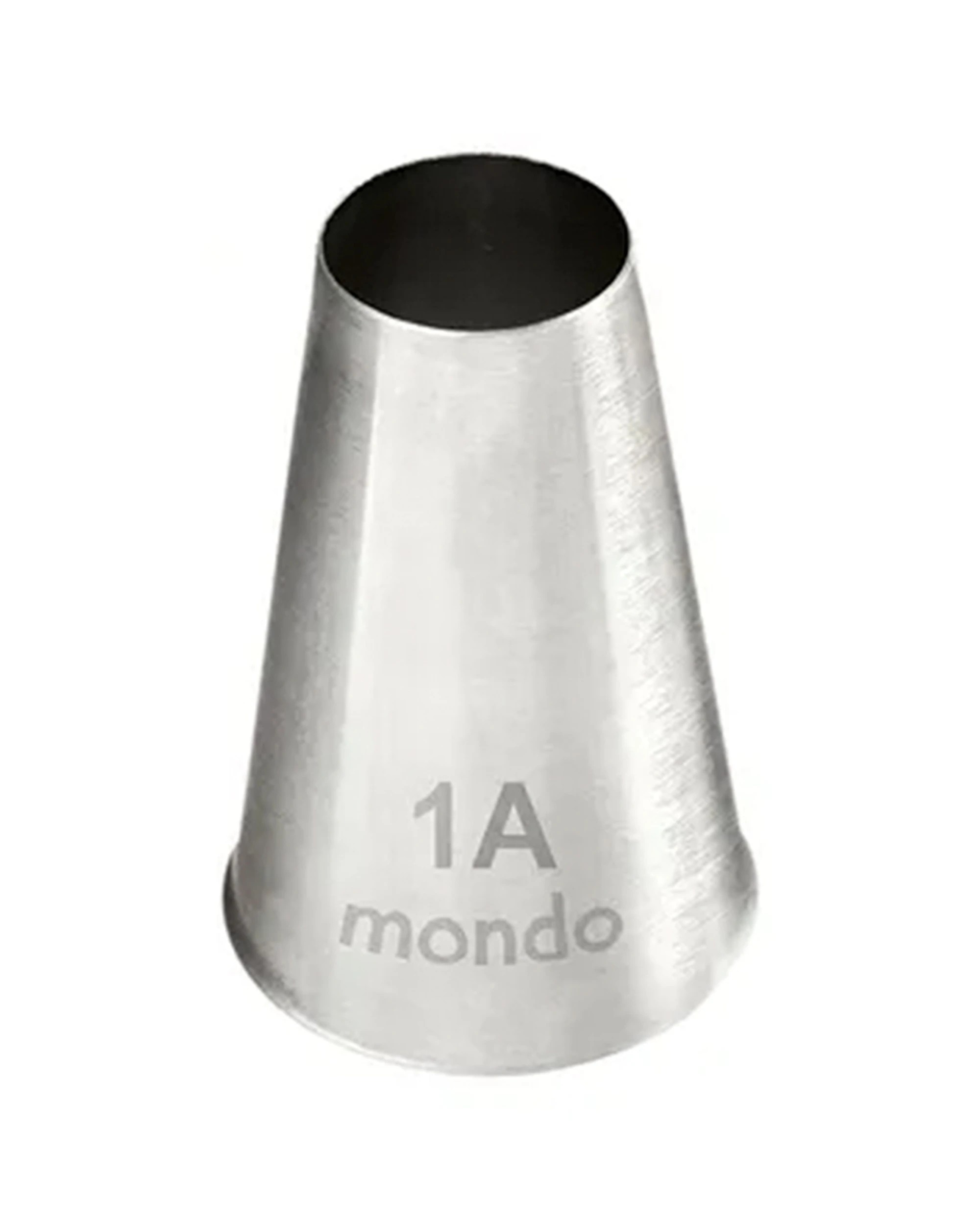 1 Mondo 1A Round Piping Tip Stainless Steel Seamless Durable Construction Cake Decorating Tool - Silver, 1 of 1