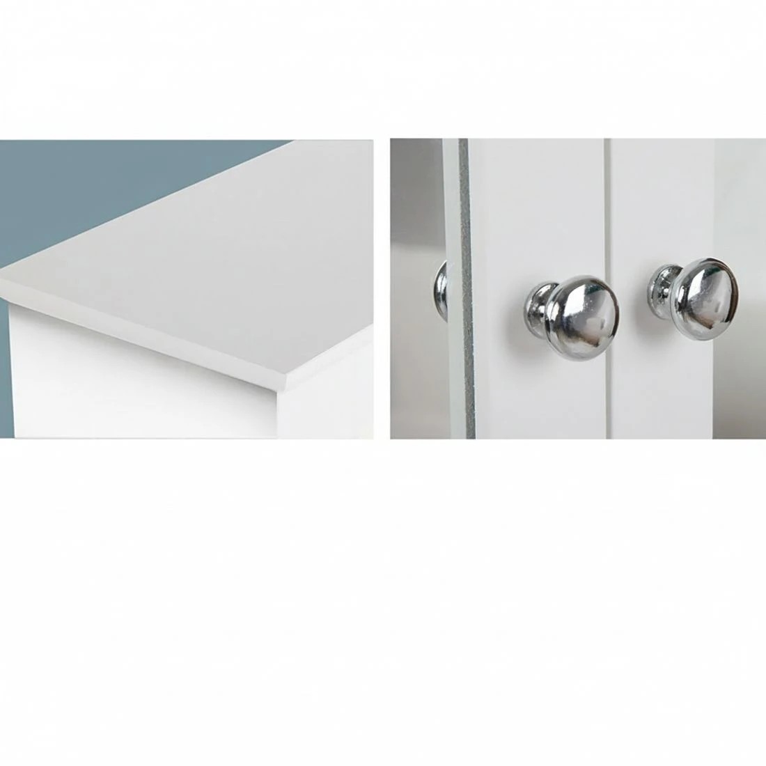 5 Artiss Bathroom Mirror Cabinet Storage Cupboard - White, 5 of 9