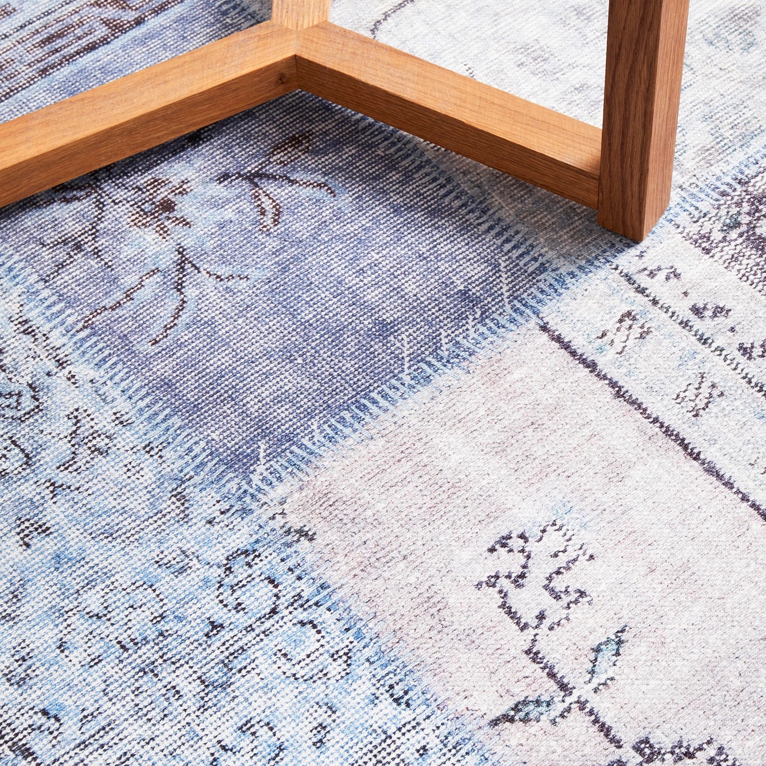 6 Common Ground Rugs Bazaar 121 280x190cm - Large Floor Rug - Blue, 6 of 9