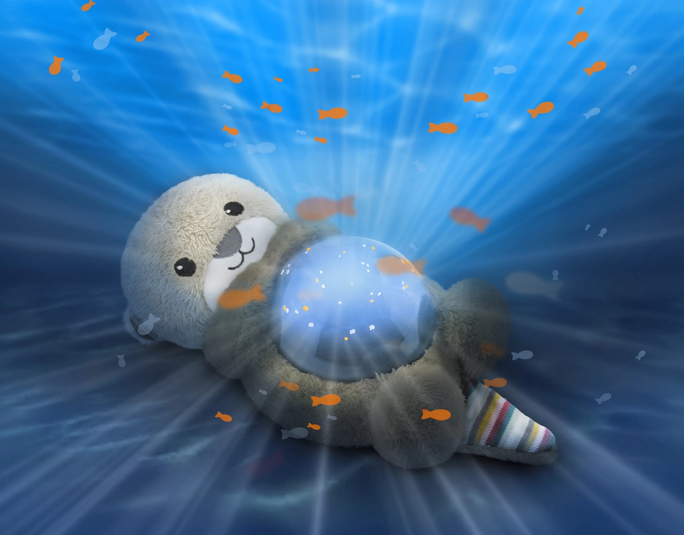 6 ZAZU Bedtime Projector - Otto The Otter With Ocean Projections, 6 of 6