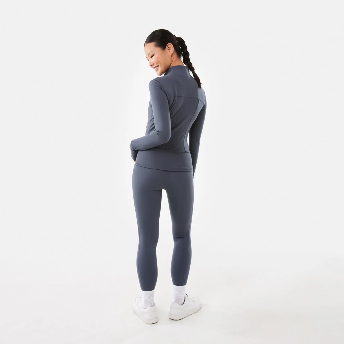 4 Active Womens Long Sleeve Ultrasoft Jacket Hrmny Grey, 4 of 7