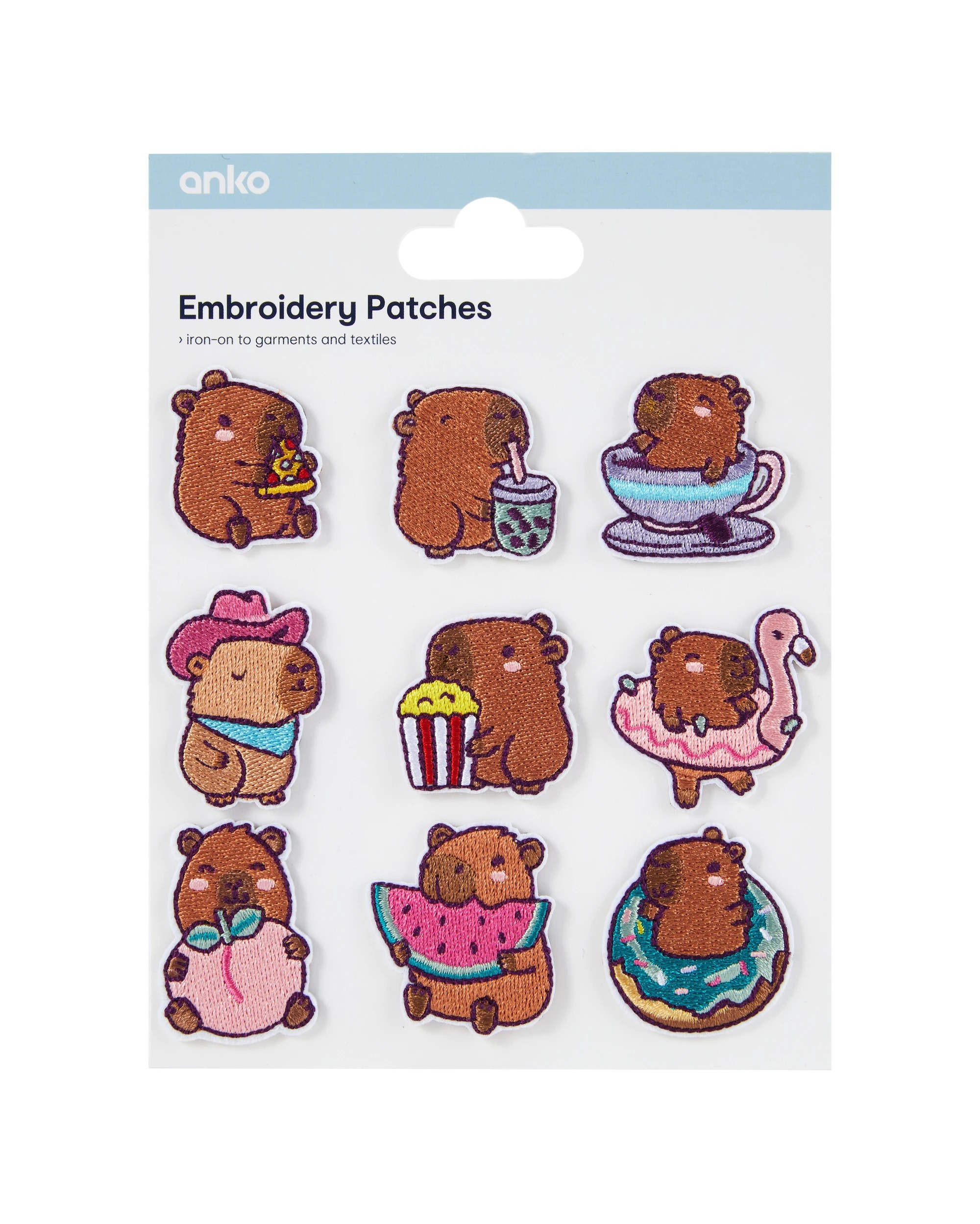 1 Embroidery Patches - Capybara, 1 of 3