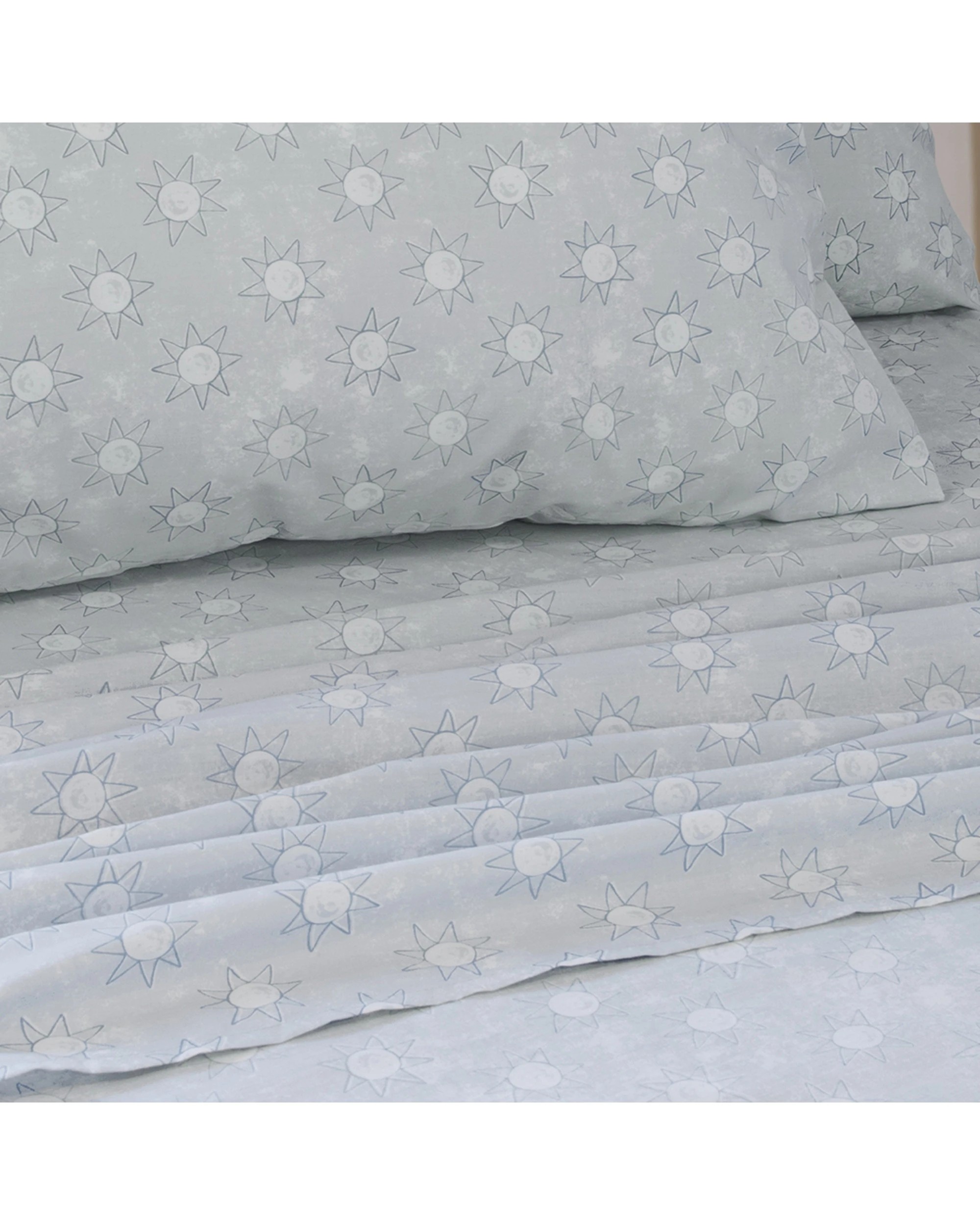 3 Jelly Bean Kids Suns Polyester Cotton Bedding Bed Sheet Set - Double Bed - Blue, 3 of 5