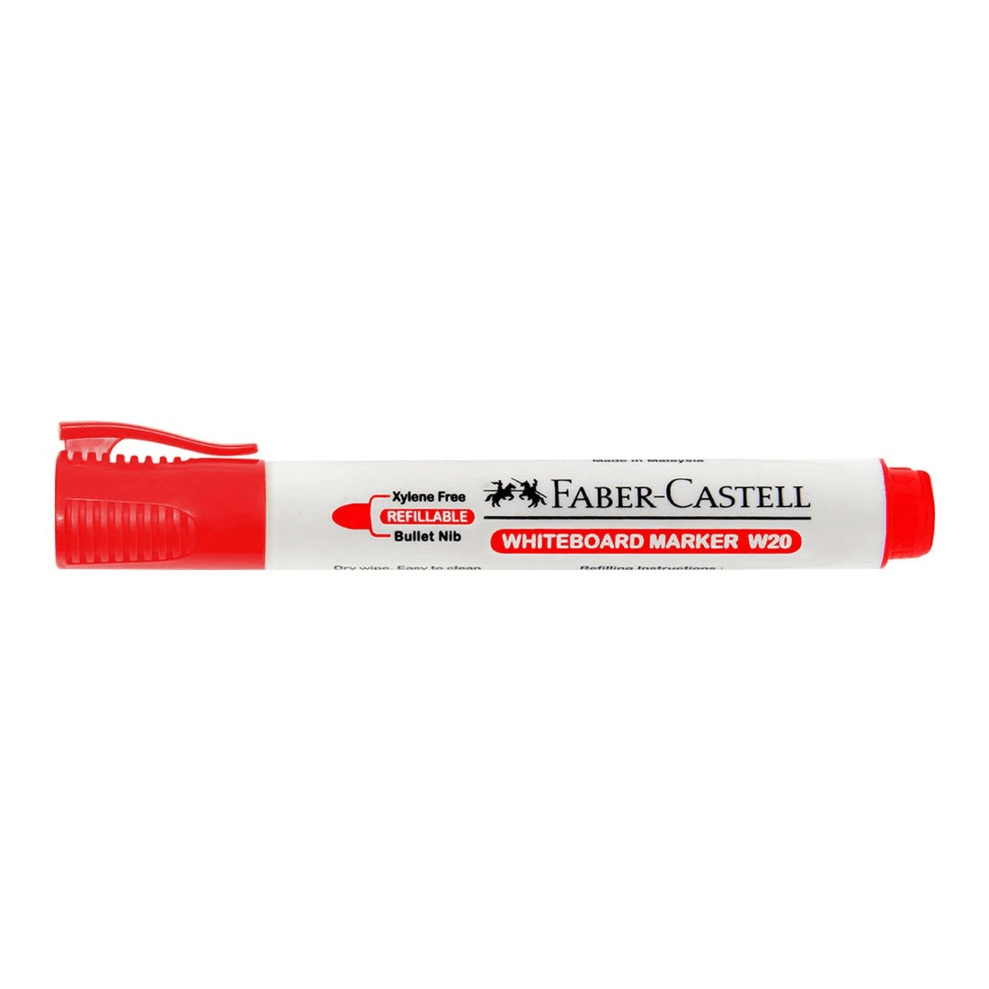 1 Faber-Castell W20 Whiteboard Marker Bullet Red, 1 of 2