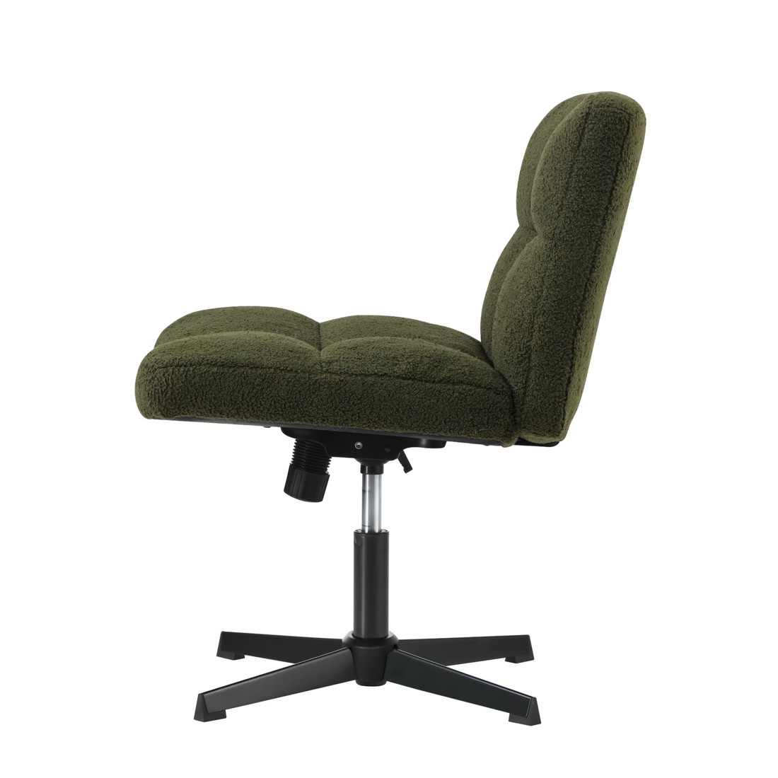8 Oikiture Armless Office Desk Chair Boucle
 - Green, 8 of 10