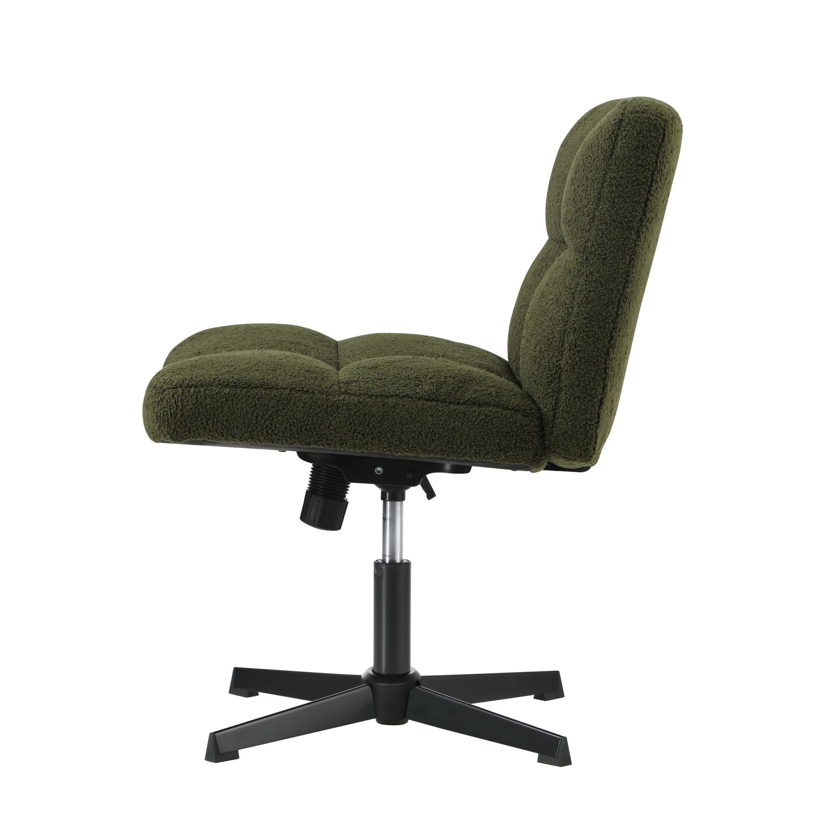 8 Oikiture Armless Office Desk Chair Boucle
 - Green, 8 of 10