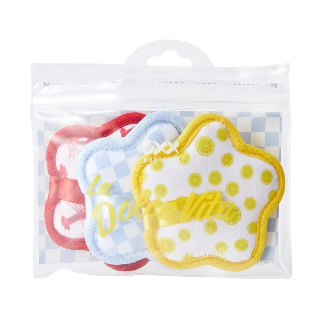 1 OXX Bodycare La Dolce Vita 3 Piece Facial Cleansing Pads, 1 of 4