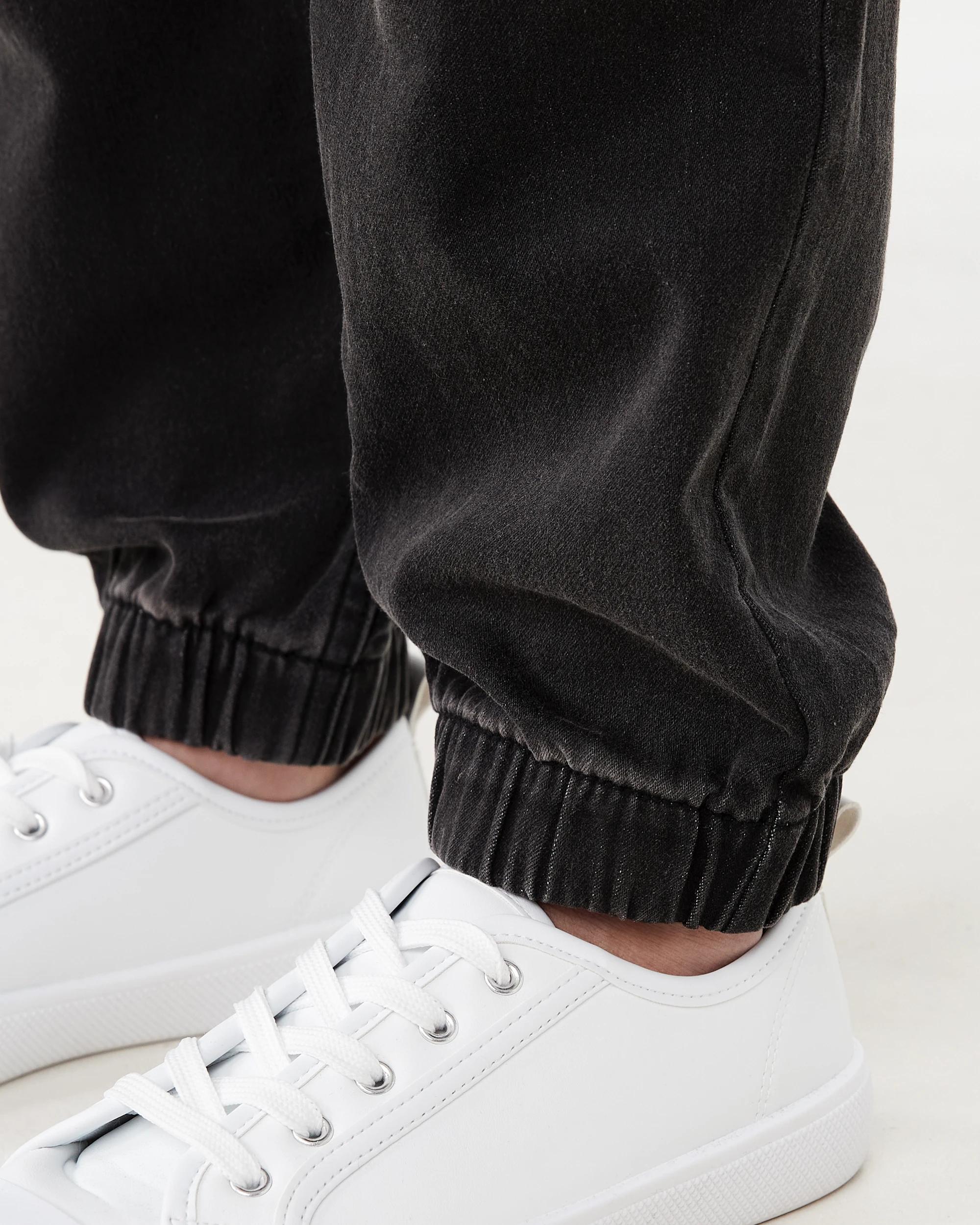 4 Denim Joggers Black Wash, 4 of 6