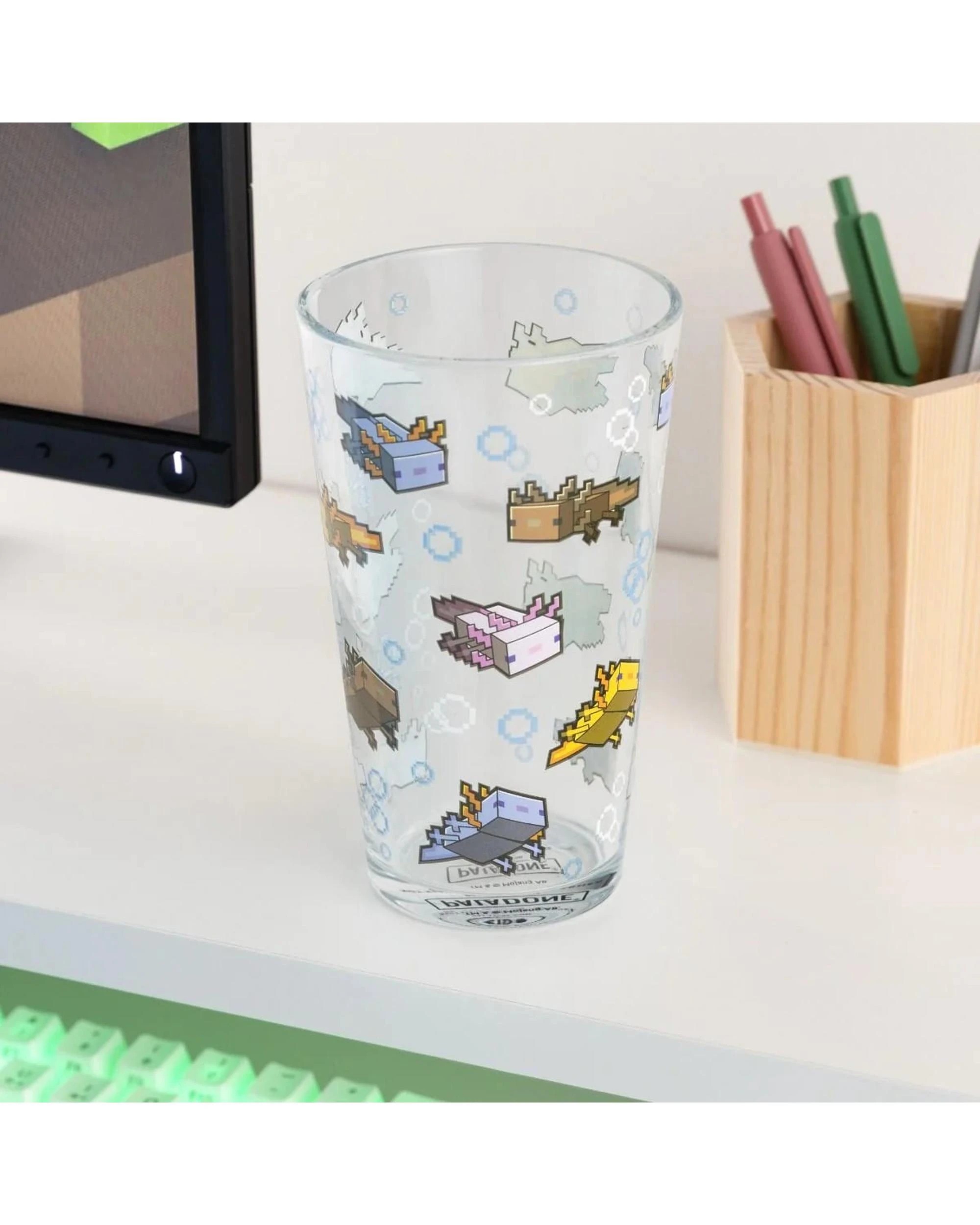 2 Minecraft Axolotl Drinking Glass, 2 of 5
