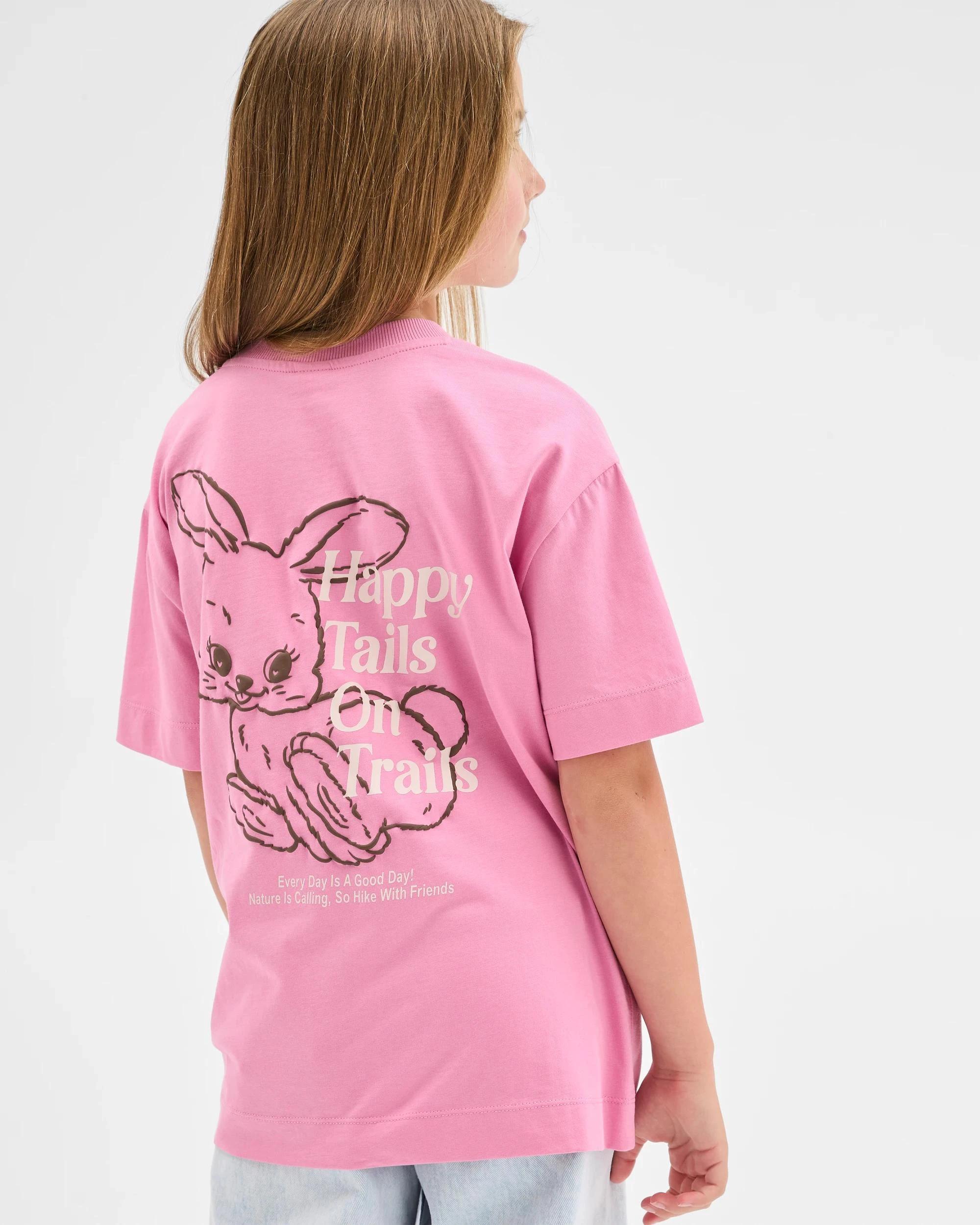 2 Target Kids Australian Cotton Longline Print T-Shirt BUNNY PINK, 2 of 7