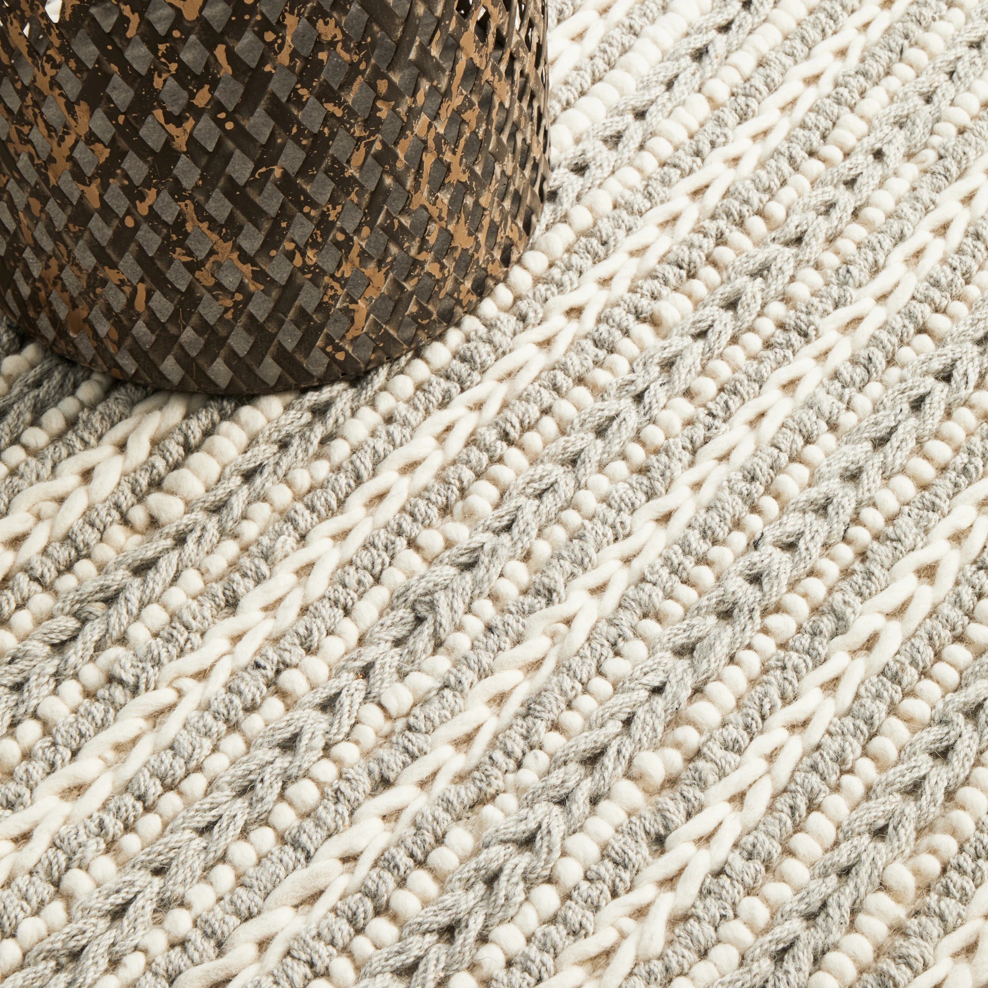8 Common Ground Rugs Nordica 312 225x155cm - Medium Plain & Textured Rug - Silver, 8 of 8