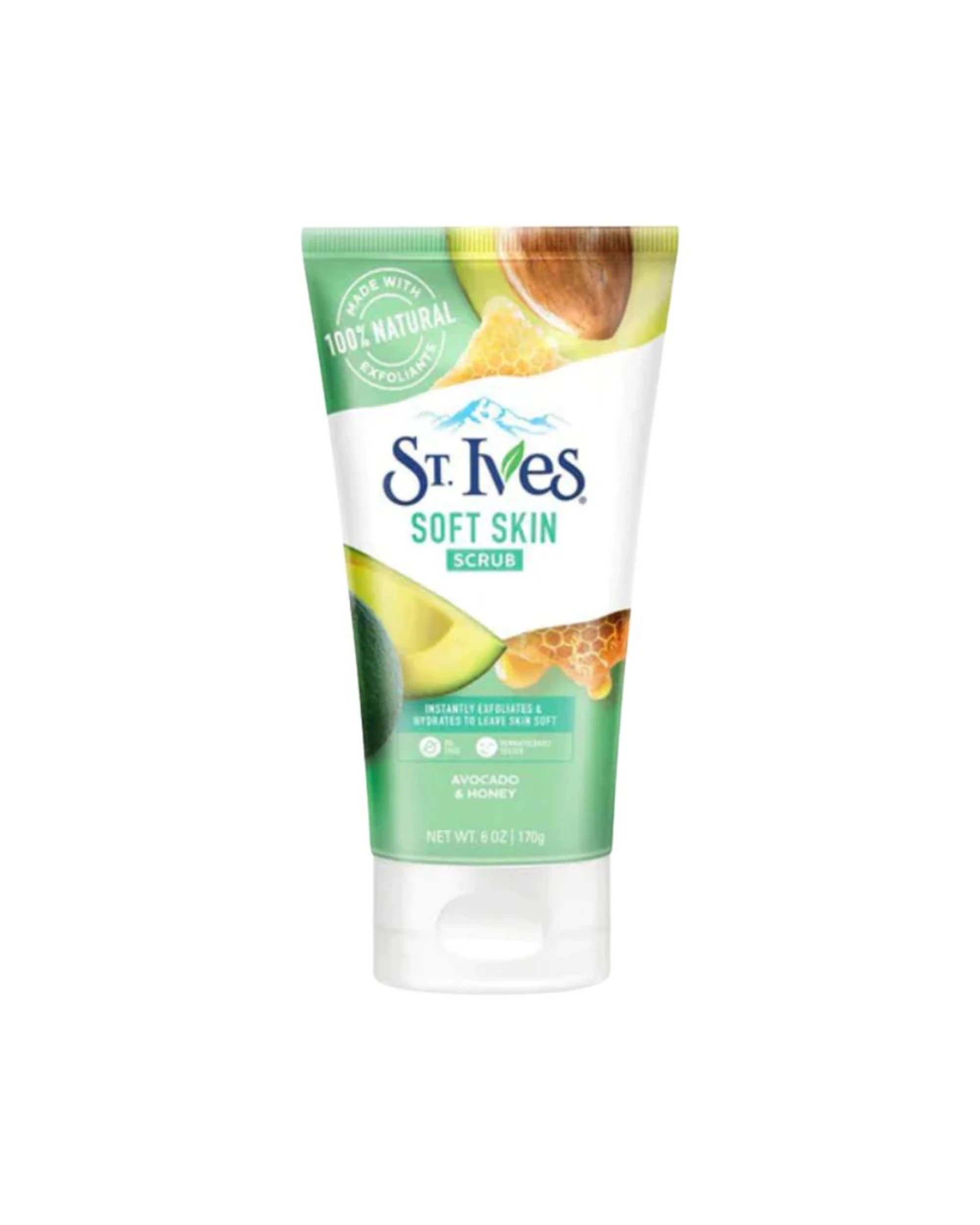 2 6 x St Ives Soft Skin Avocado And Honey Scrub 170g, 2 of 2