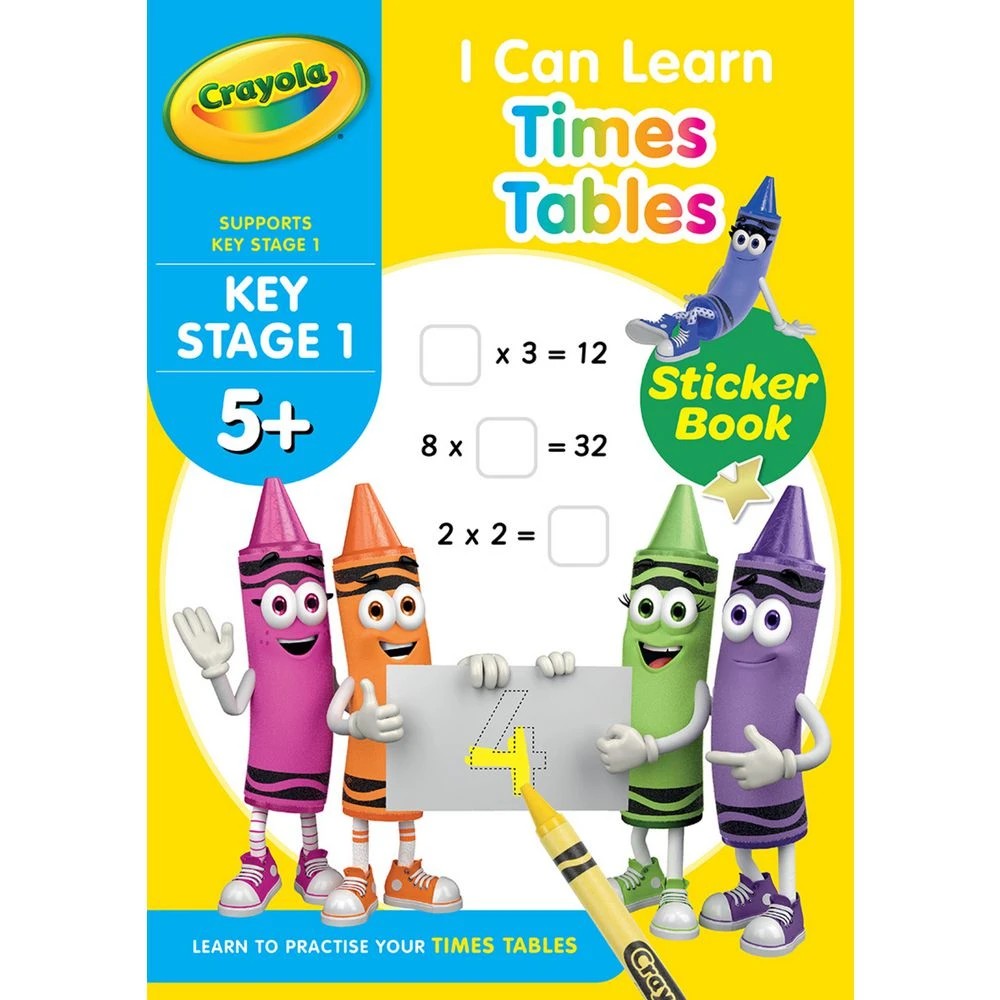 1 Crayola Early Years 5+: I Can Get Learn Times Tables 32 Pages, 1 of 1