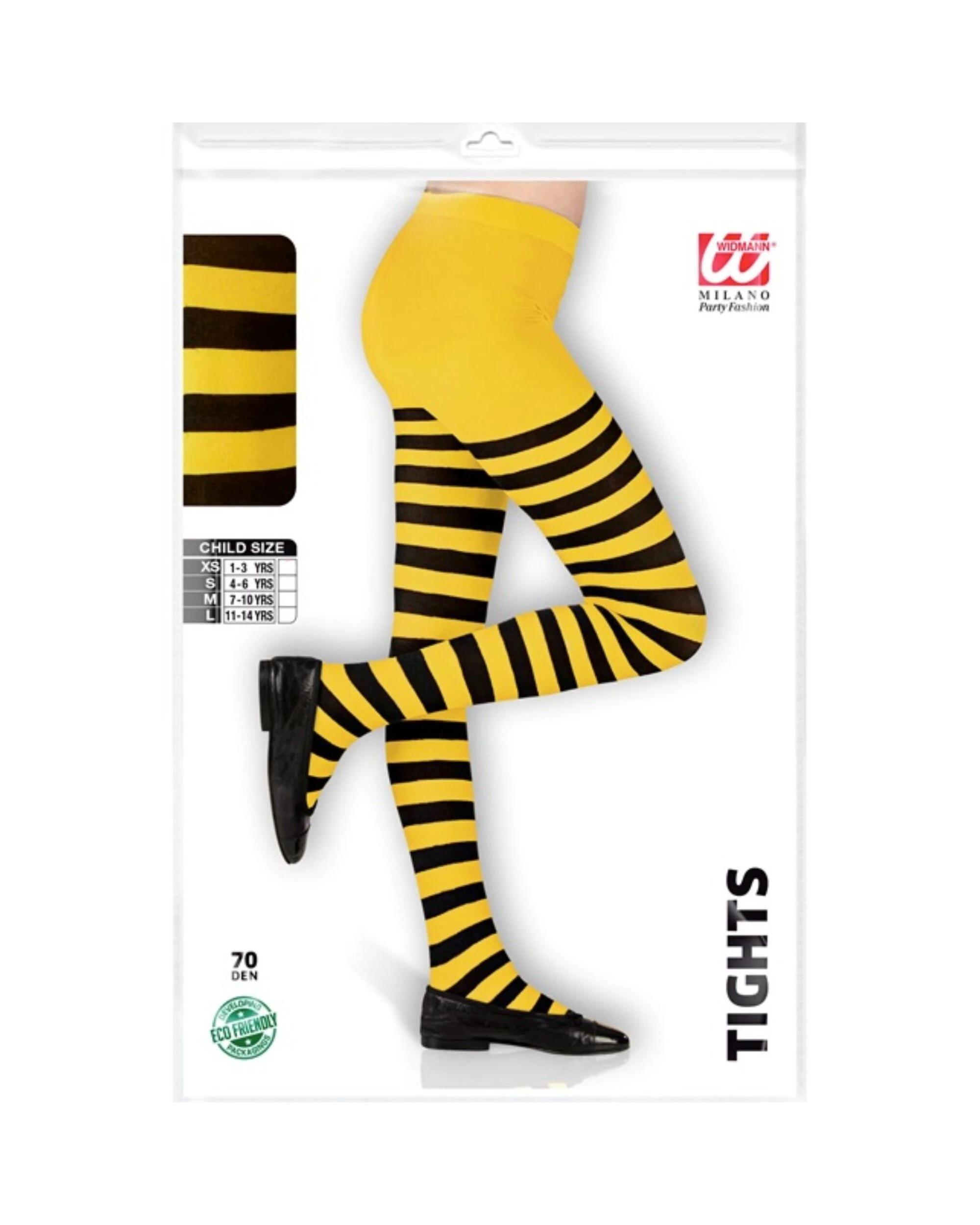 3 Widmann Kids Striped Stockings YELLOW, 3 of 3