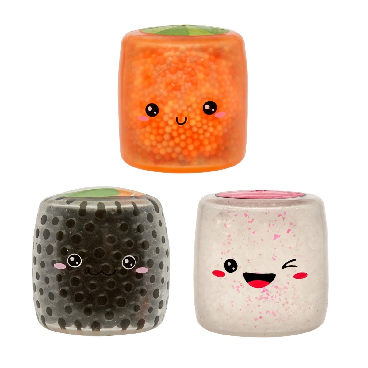 2 3 Pack ToyMania The Sensory Toy Box Sushi Squishi Roll Platter, 2 of 3