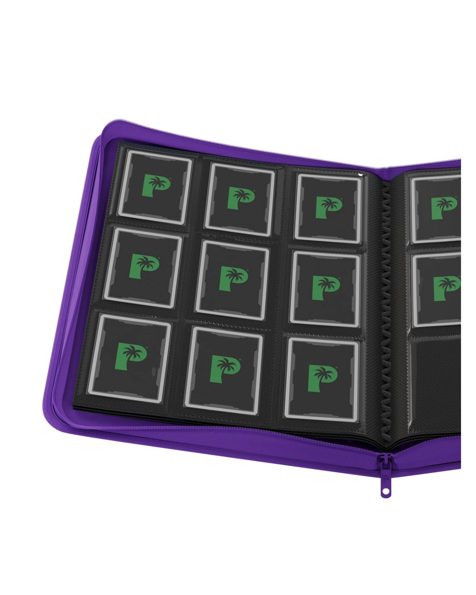 2 Palms Off Gaming Stealth 9 Pocket Zip Binder - Purple, 2 of 8