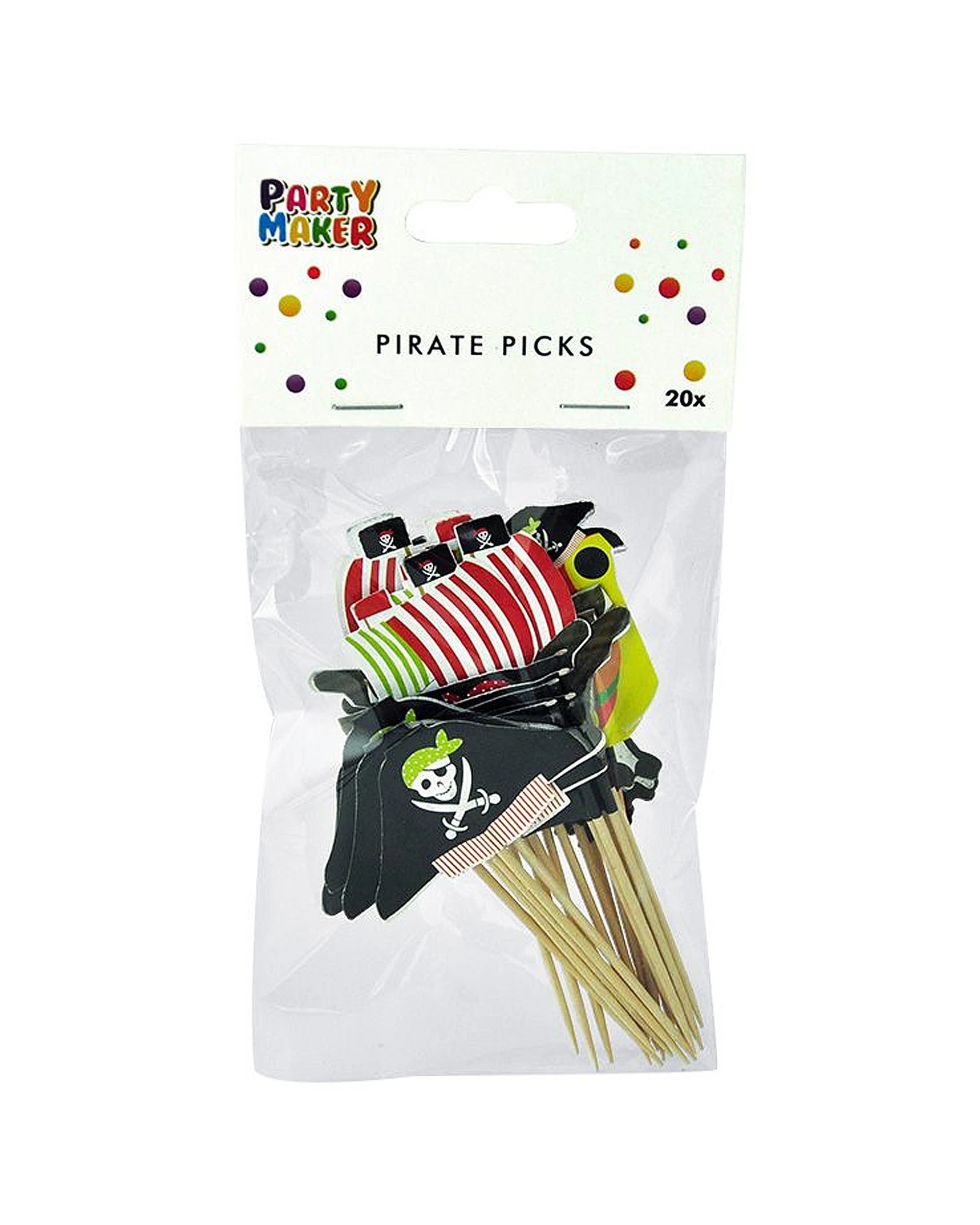 2 Party Maker Pirate Voyage Cupcake Picks Pack of 20, 2 of 4