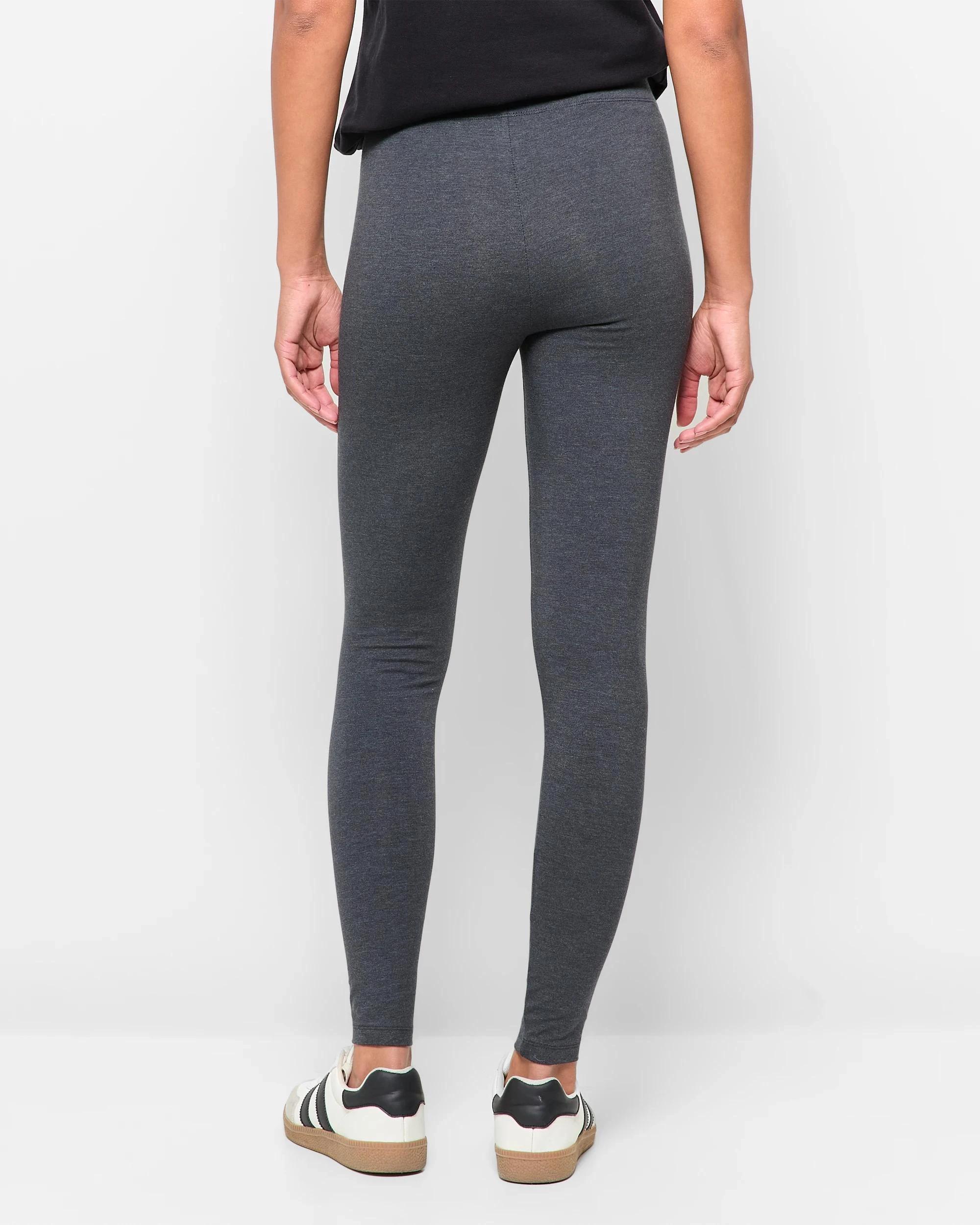 4 Target Australian Cotton Full Length Leggings CHARCOAL MARLE, 4 of 5