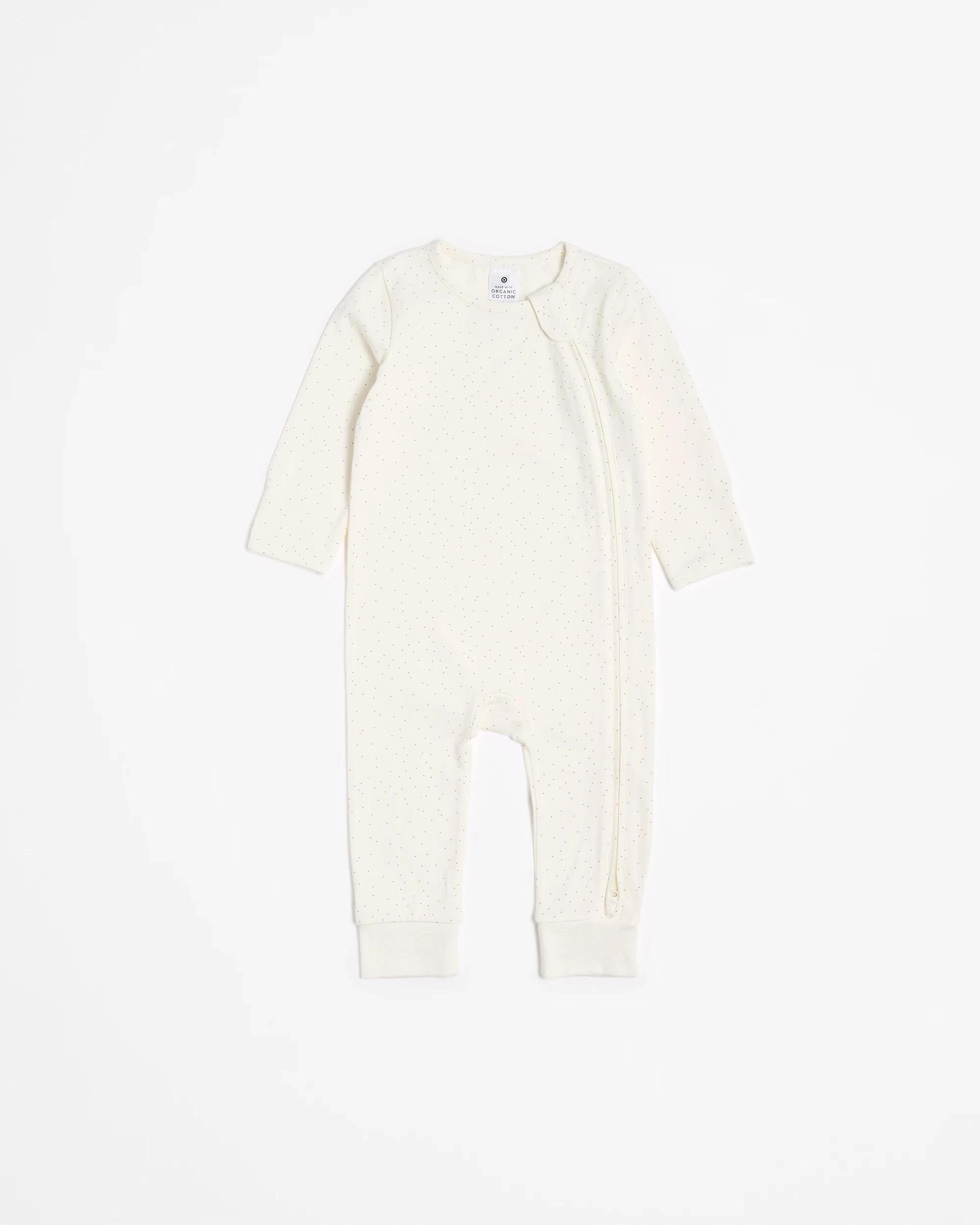 4 Target Baby Baby Organic Cotton Zip Footless Coveralls 3 Pack CRESCENT MOON, 4 of 5