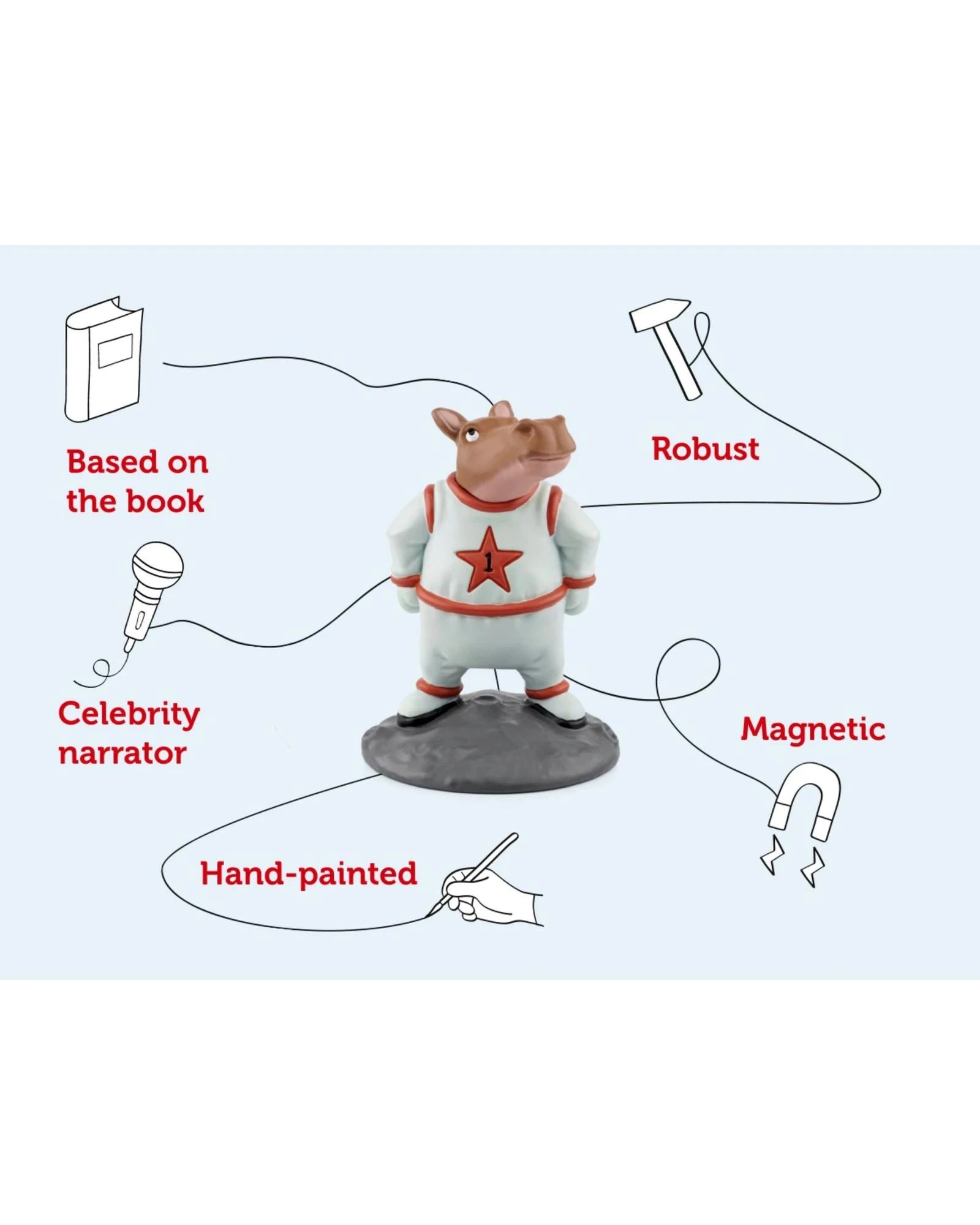 3 David Walliams - Hilarious Animal Adventures Tonie Audio Character - Multi, 3 of 6