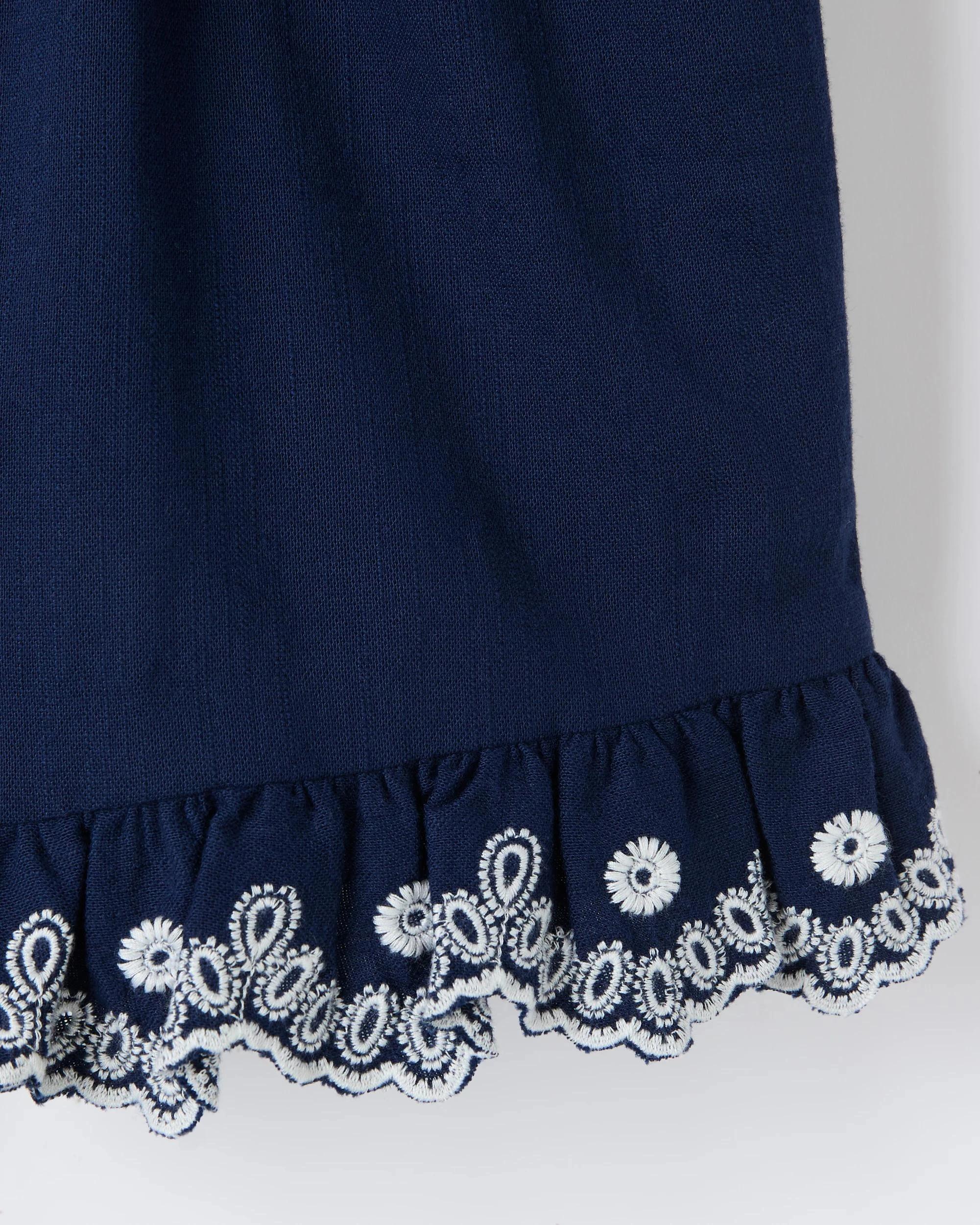 6 Target Woven Frill Hem Shorts NAVY BLUE, 6 of 6