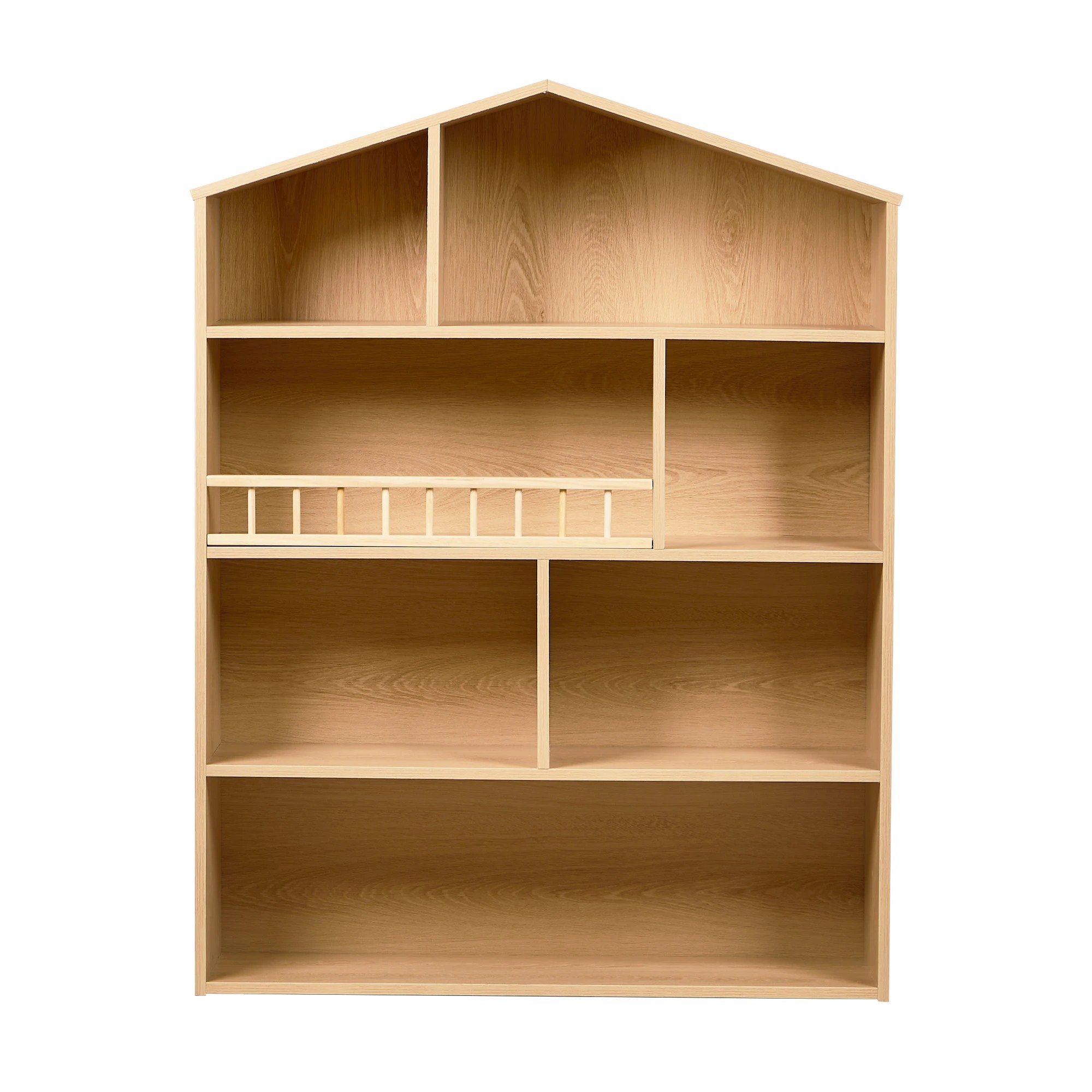 7 Oikiture Kids Bookshelf Toy Storage Children Bookcase Display Shelf Rack - Natural, 7 of 9