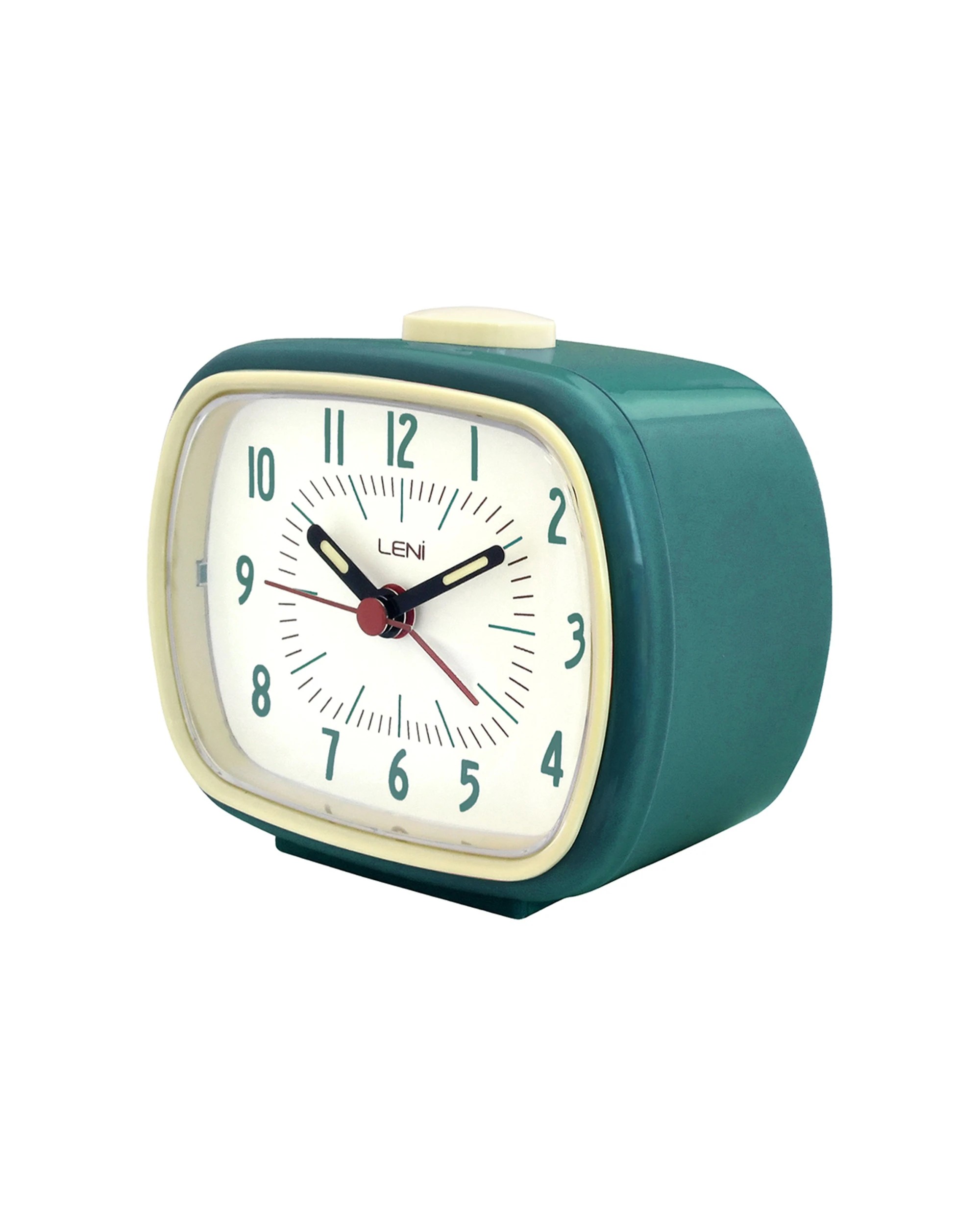 2 Leni Retro 9cm Alarm Clock Luminescent Hands Audible Beep-Beep Alarm - Blue, 2 of 7