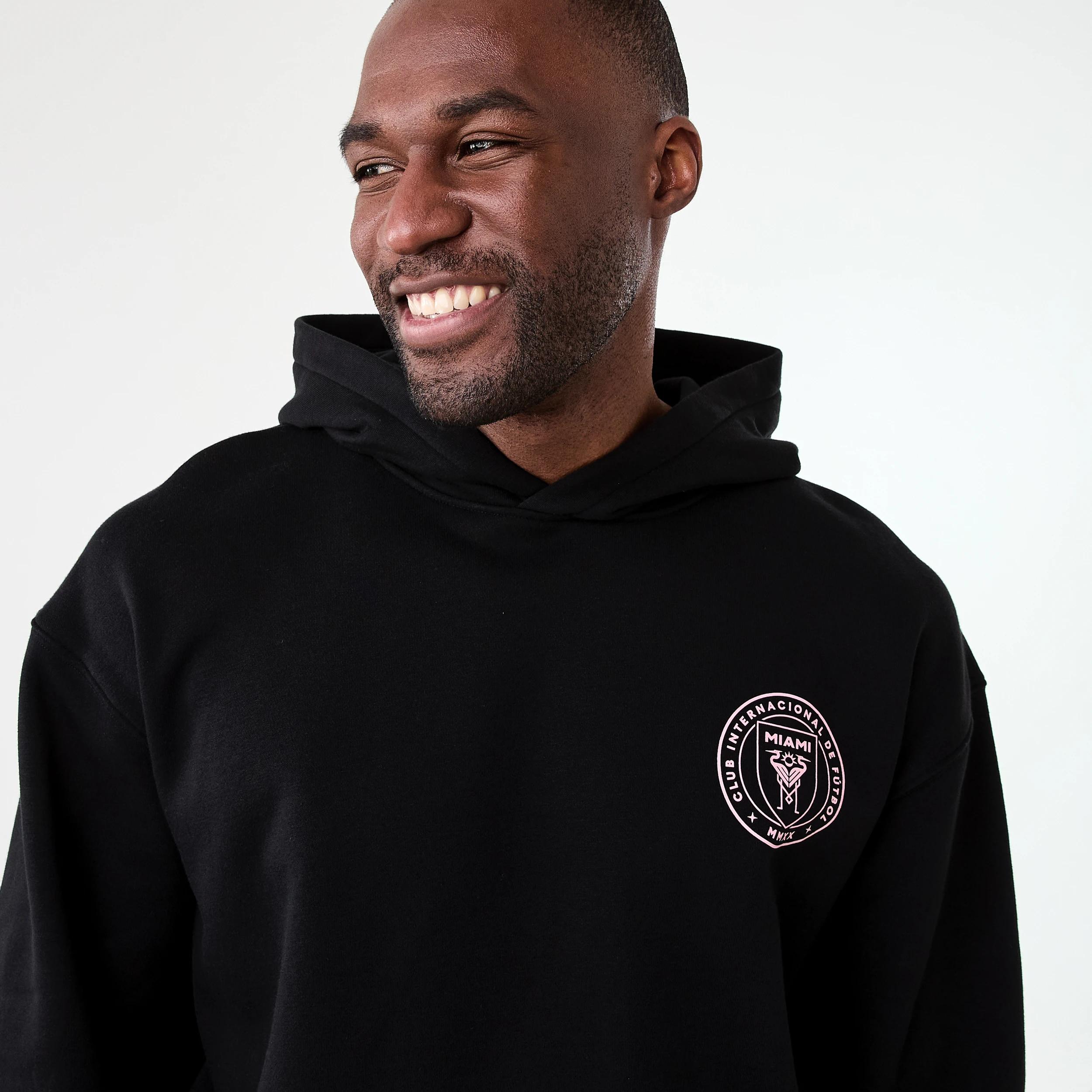 3 Official Inter Miami Adult Hoodie INTER MIAMI BLACK, 3 of 7