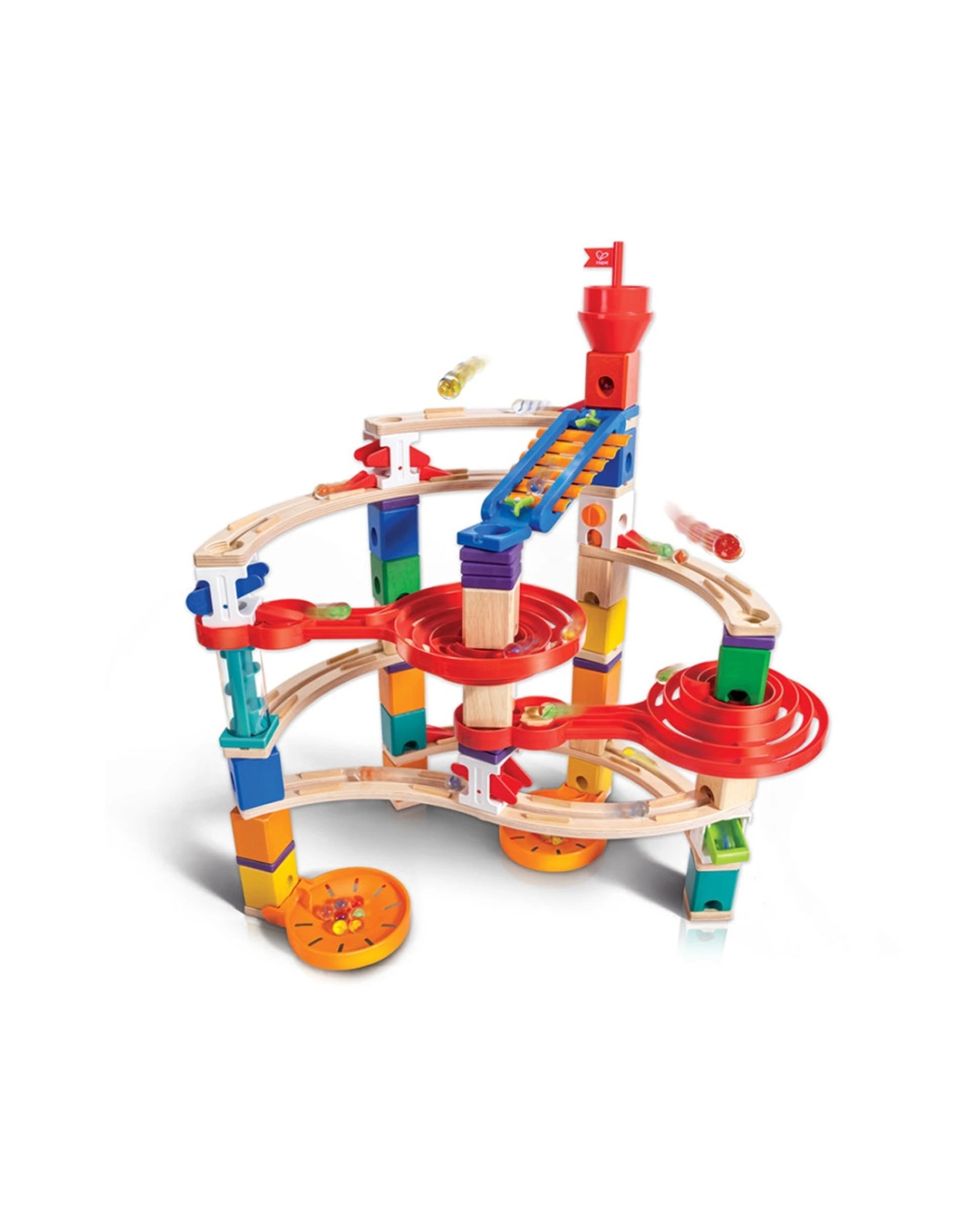 4 Hape Quadrilla Super Spirals Marble Run Xylophone Rail Control Blocks Toy - Multi, 4 of 5