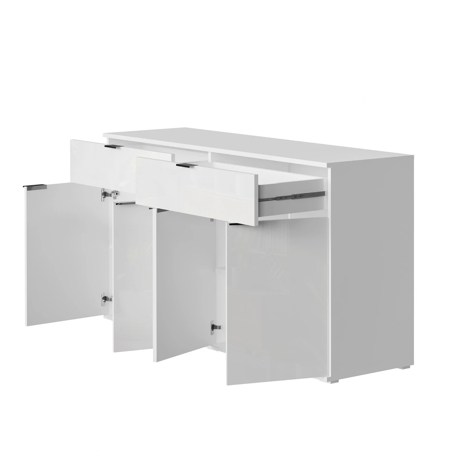 8 Oikiture Sideboard Buffet High Gloss
 - White, 8 of 10