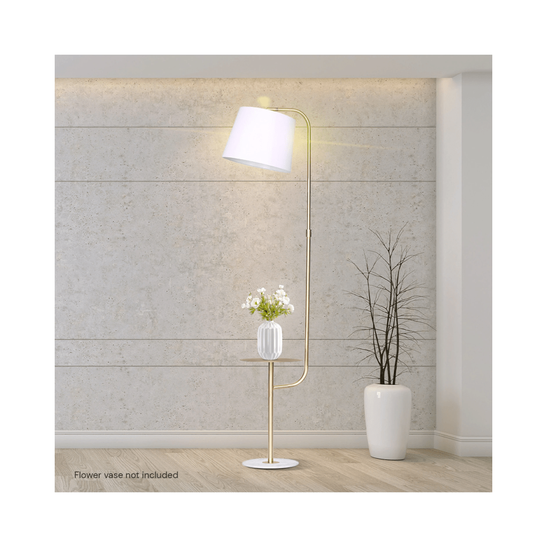7 Sarantino Floor Lamp with Metal End Table, 7 of 7