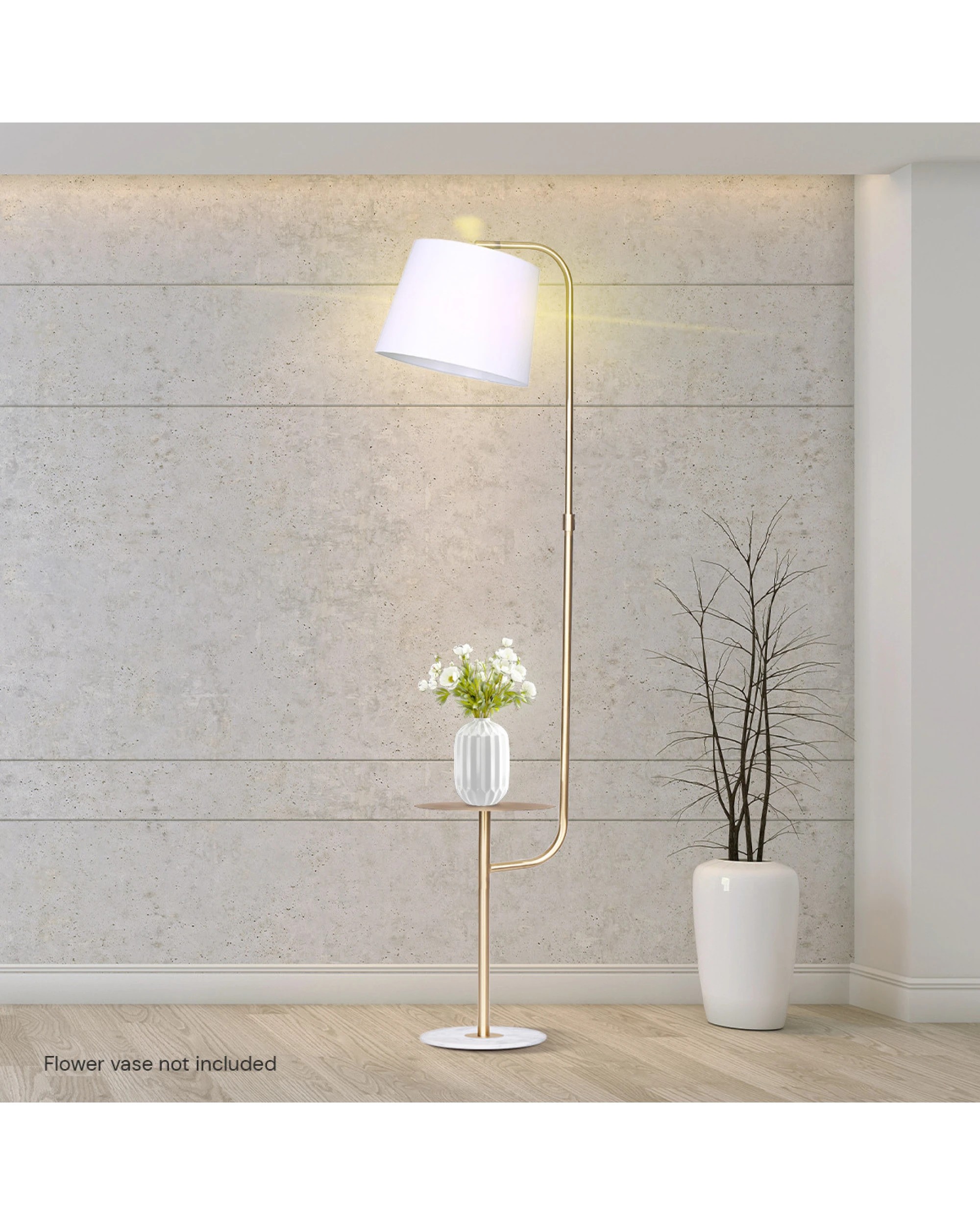 7 Sarantino Floor Lamp with Metal End Table, 7 of 7