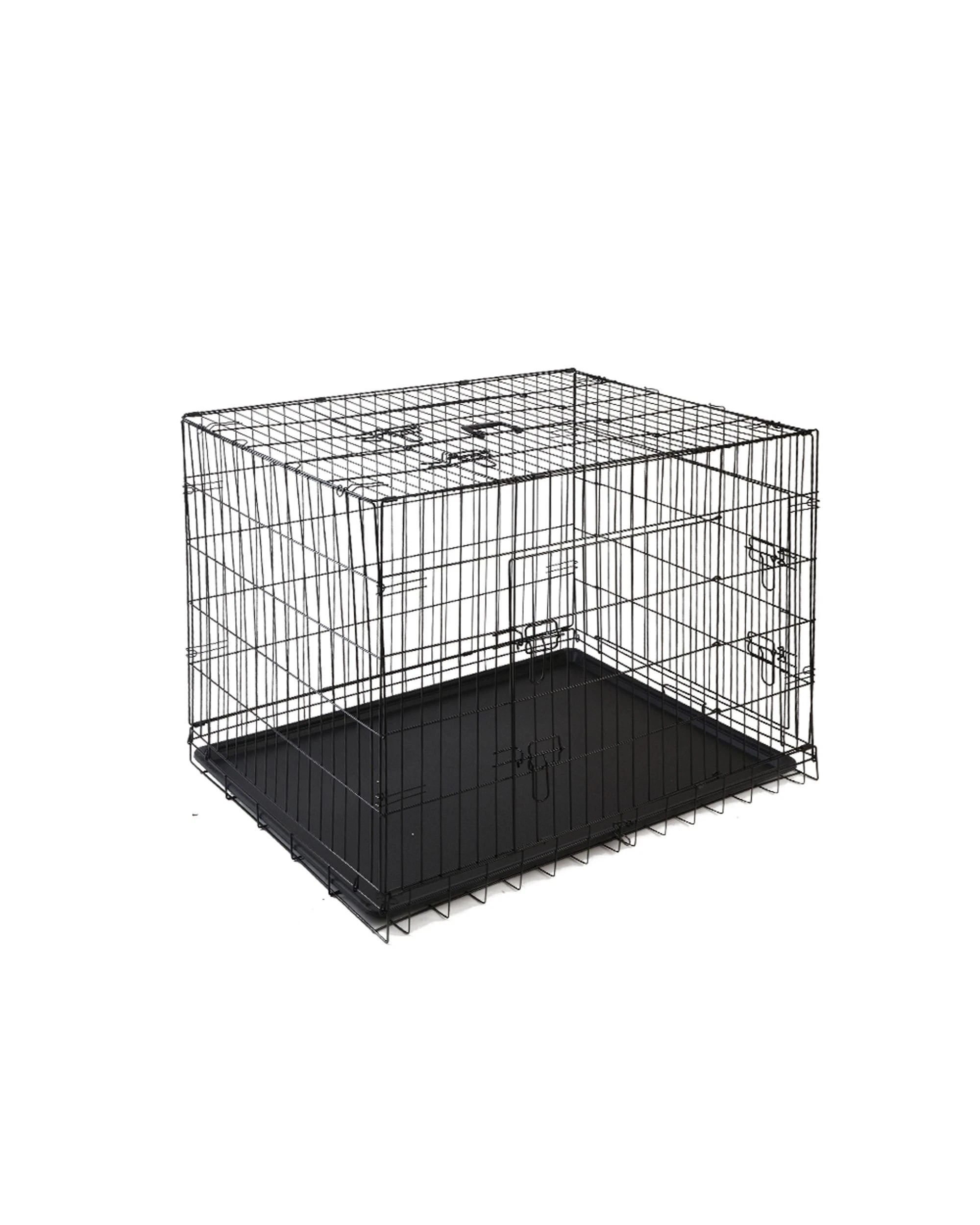 1 i.Pet 48" Dog Cage Crate Large Kennel 3 Doors - Black, 1 of 5