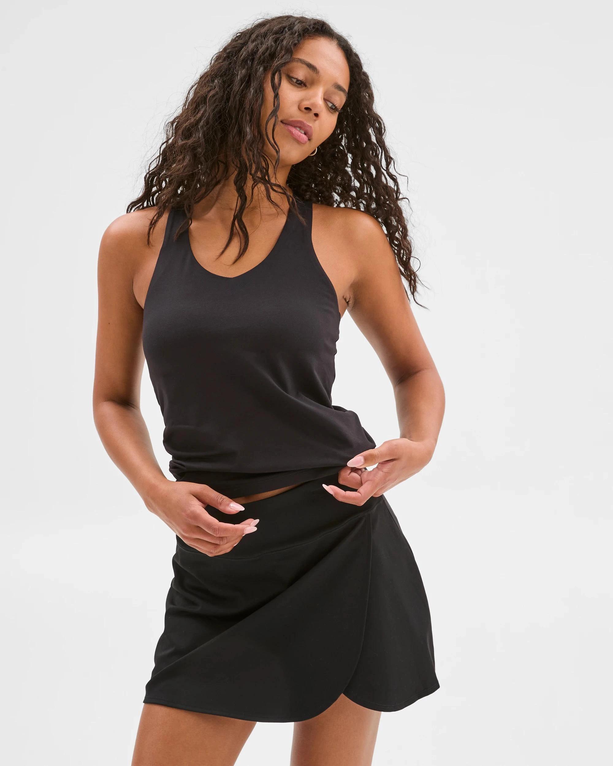 2 Target Active Studio Luxe Marle Racer Tank Top BLACK, 2 of 5