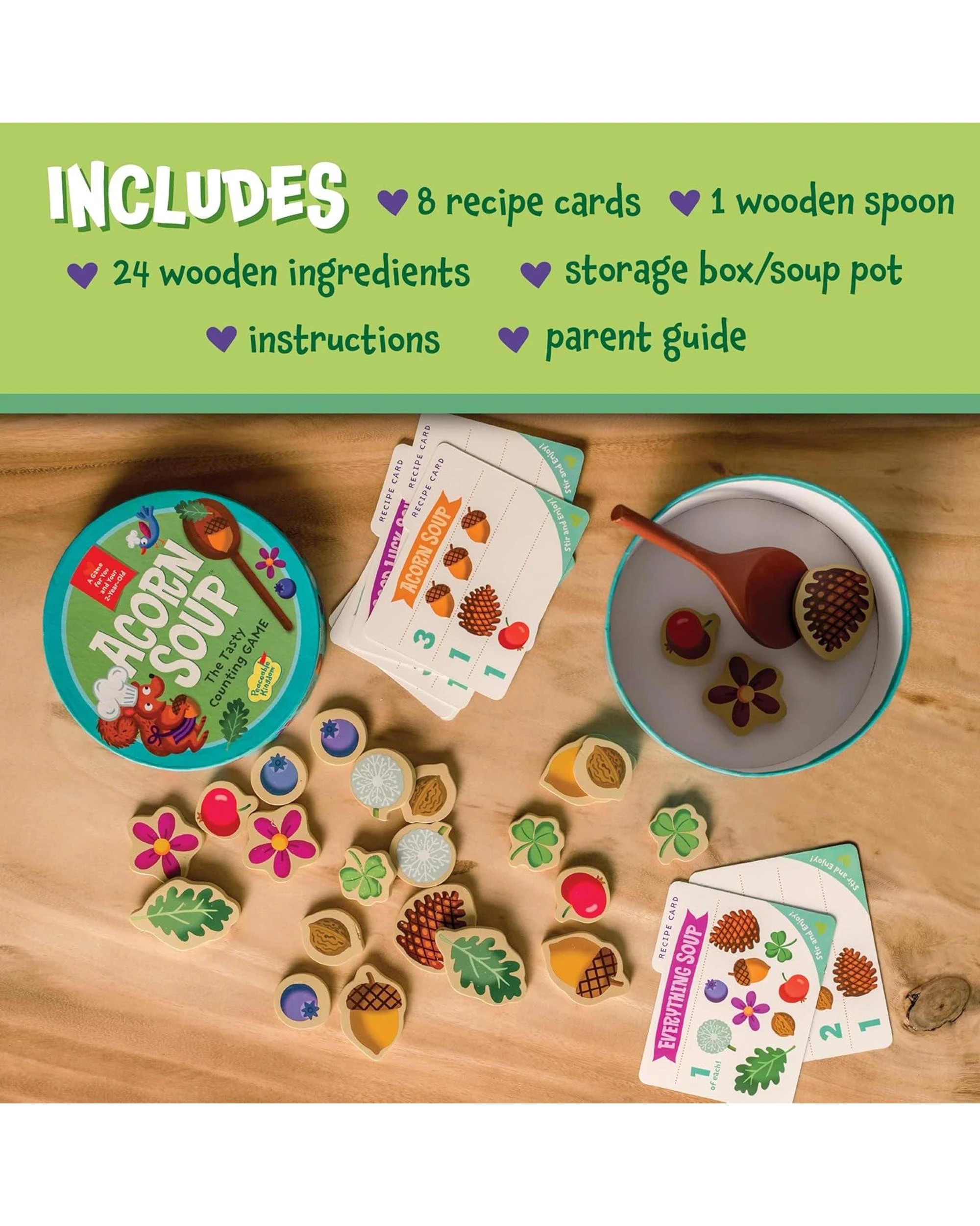 4 Peaceable Kingdom Acorn Soup Counting Game, 4 of 6
